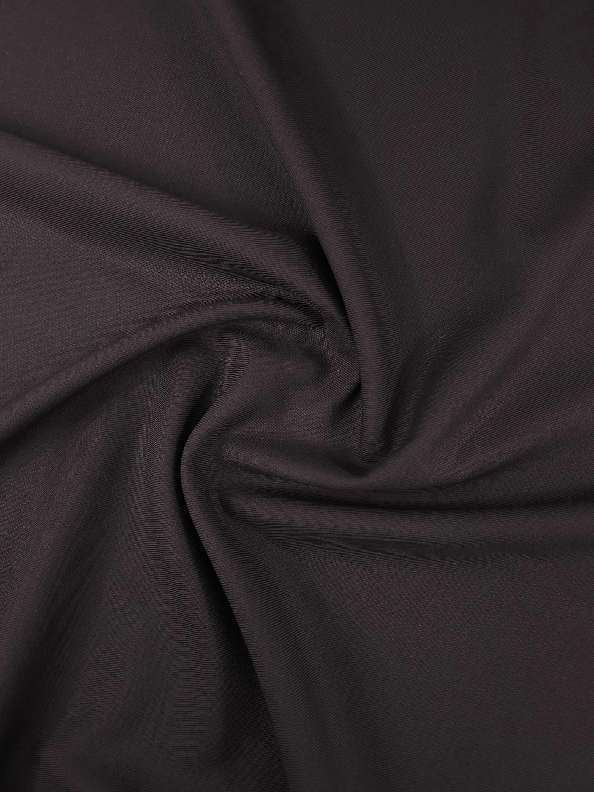Cool Brown Twill Poly Wool Suiting