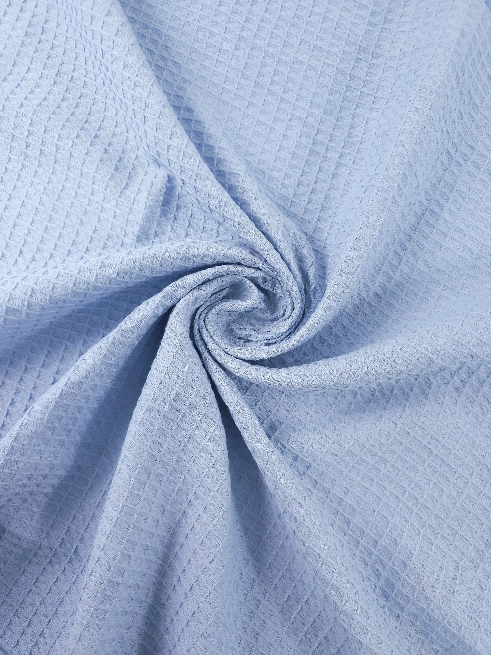 Baby Blue Waffle Cotton *EXTRA WIDE*