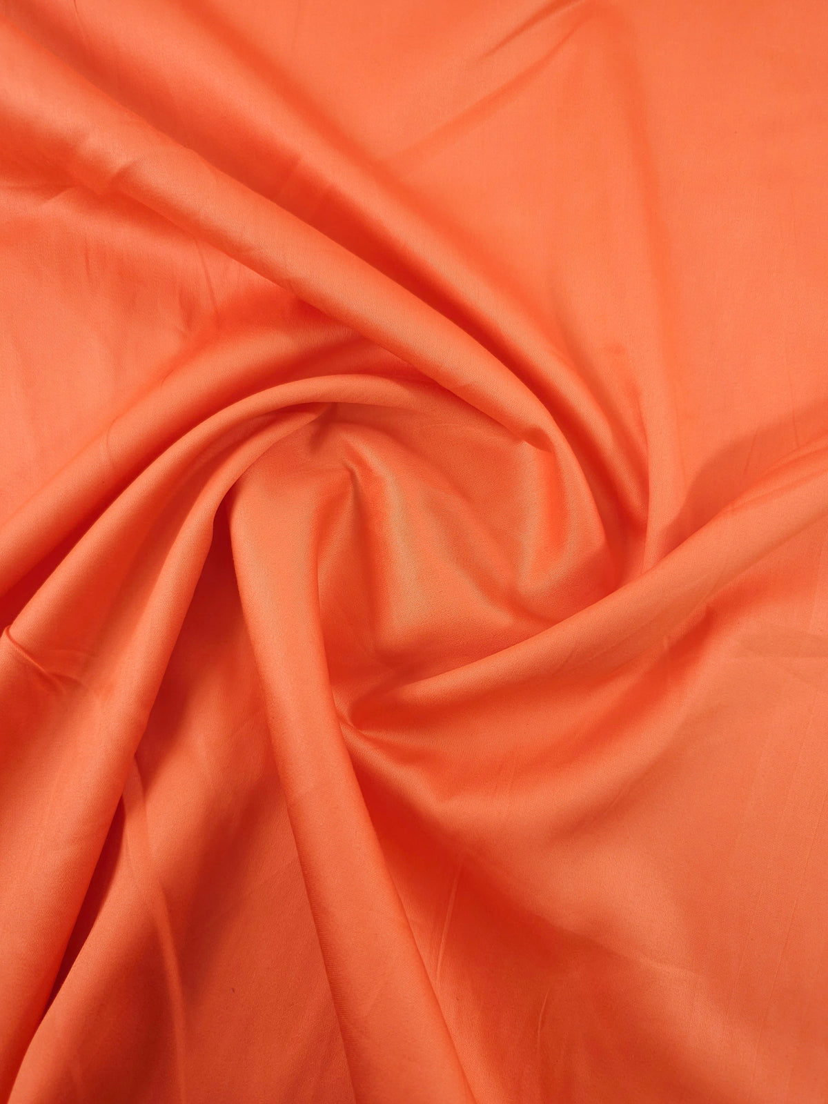 Vibrant Orange Cotton Satin 60"