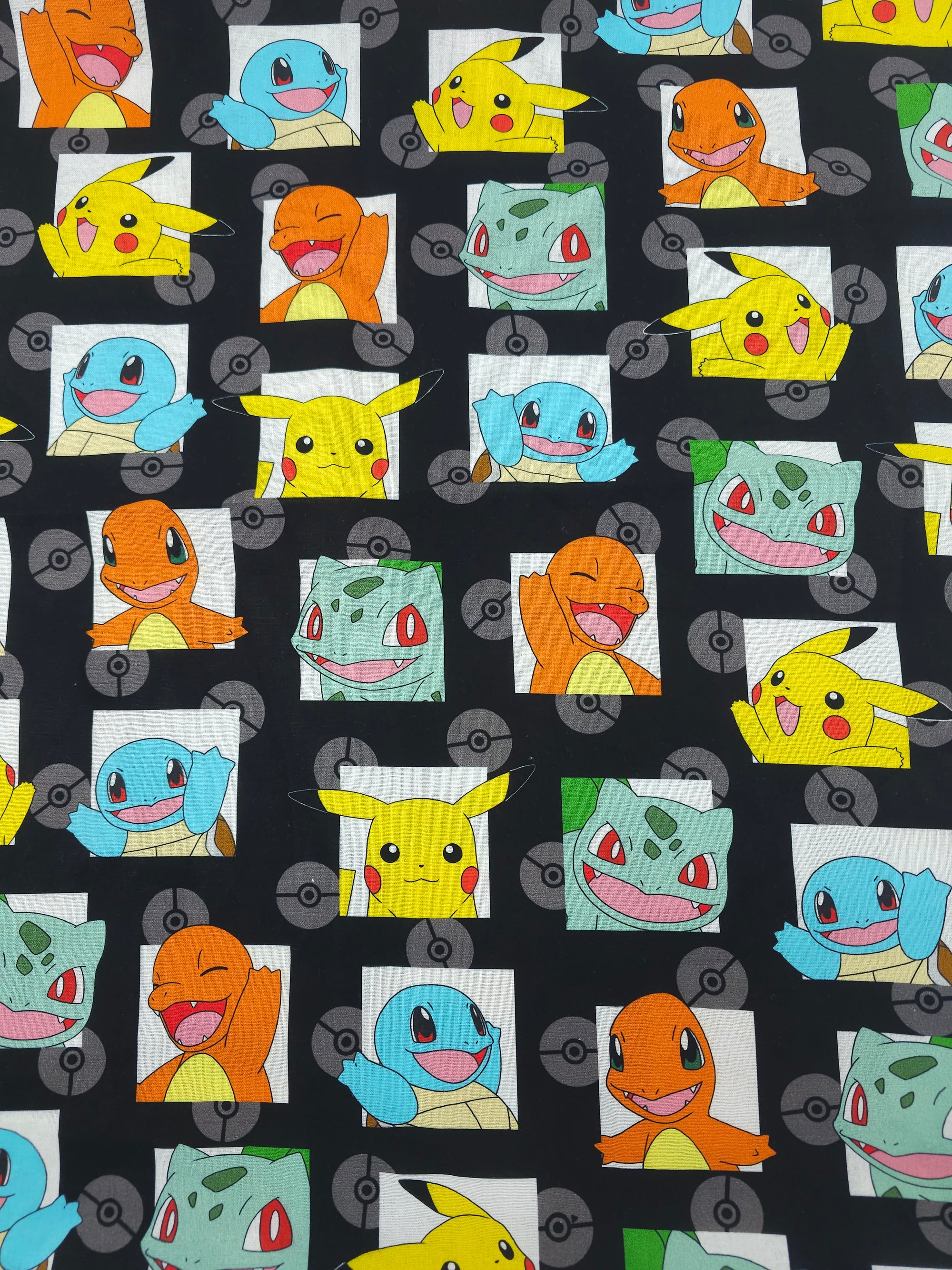 Pokemon starters Cotton- 1m piece