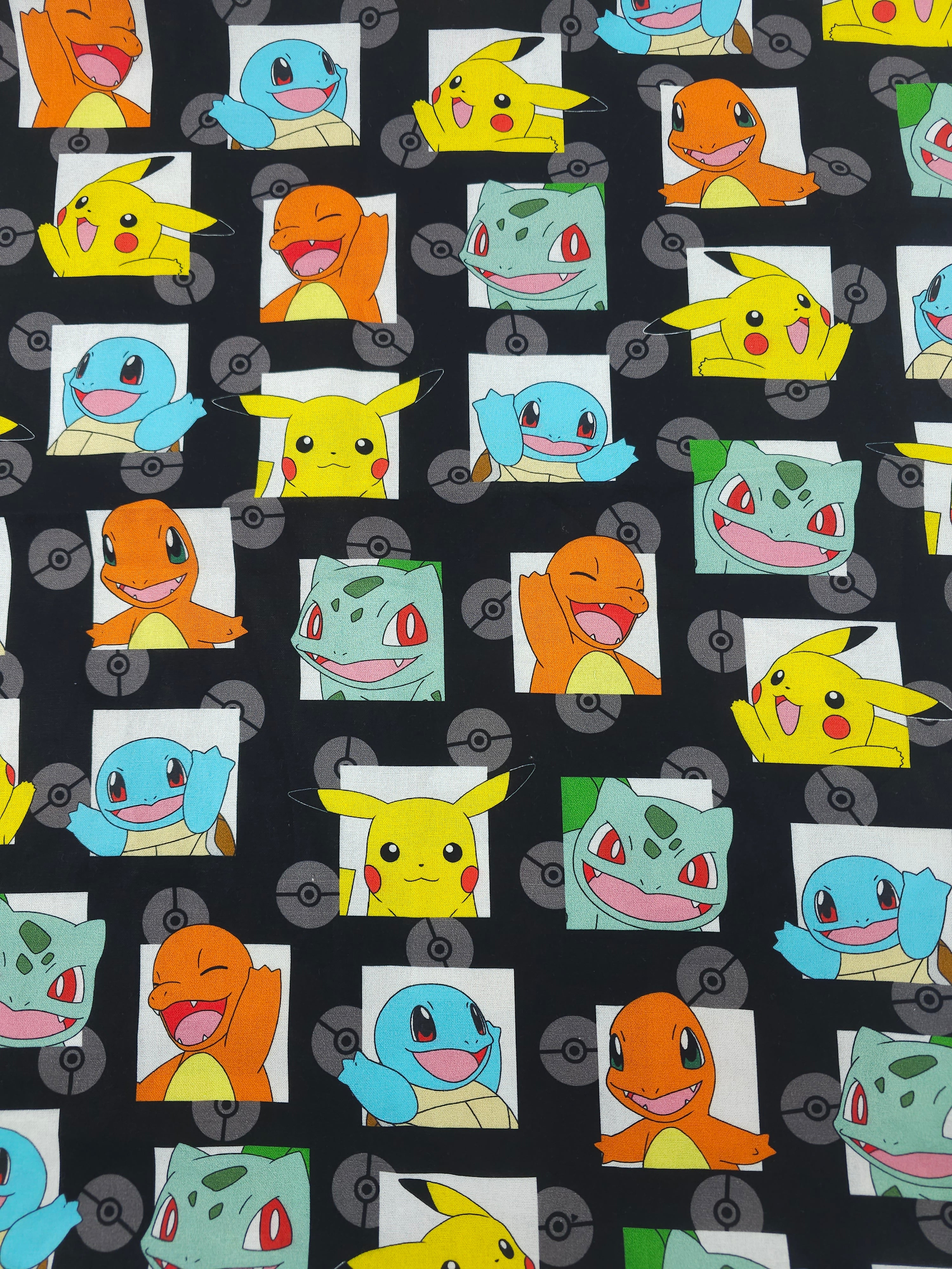 Pokemon starters Cotton- 1m piece