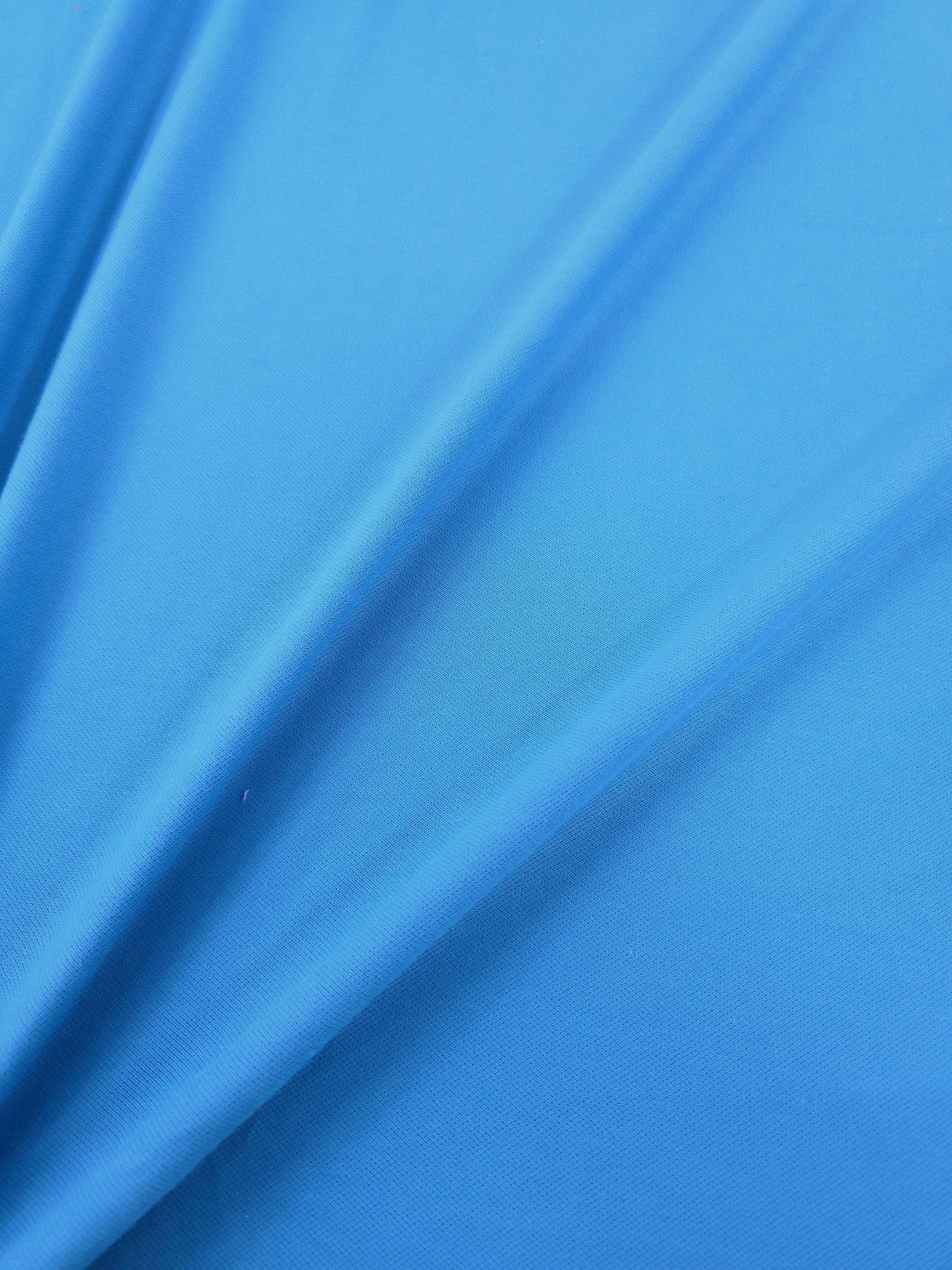 Azure Blue Lightweight Loopback Terry *DEFECT*