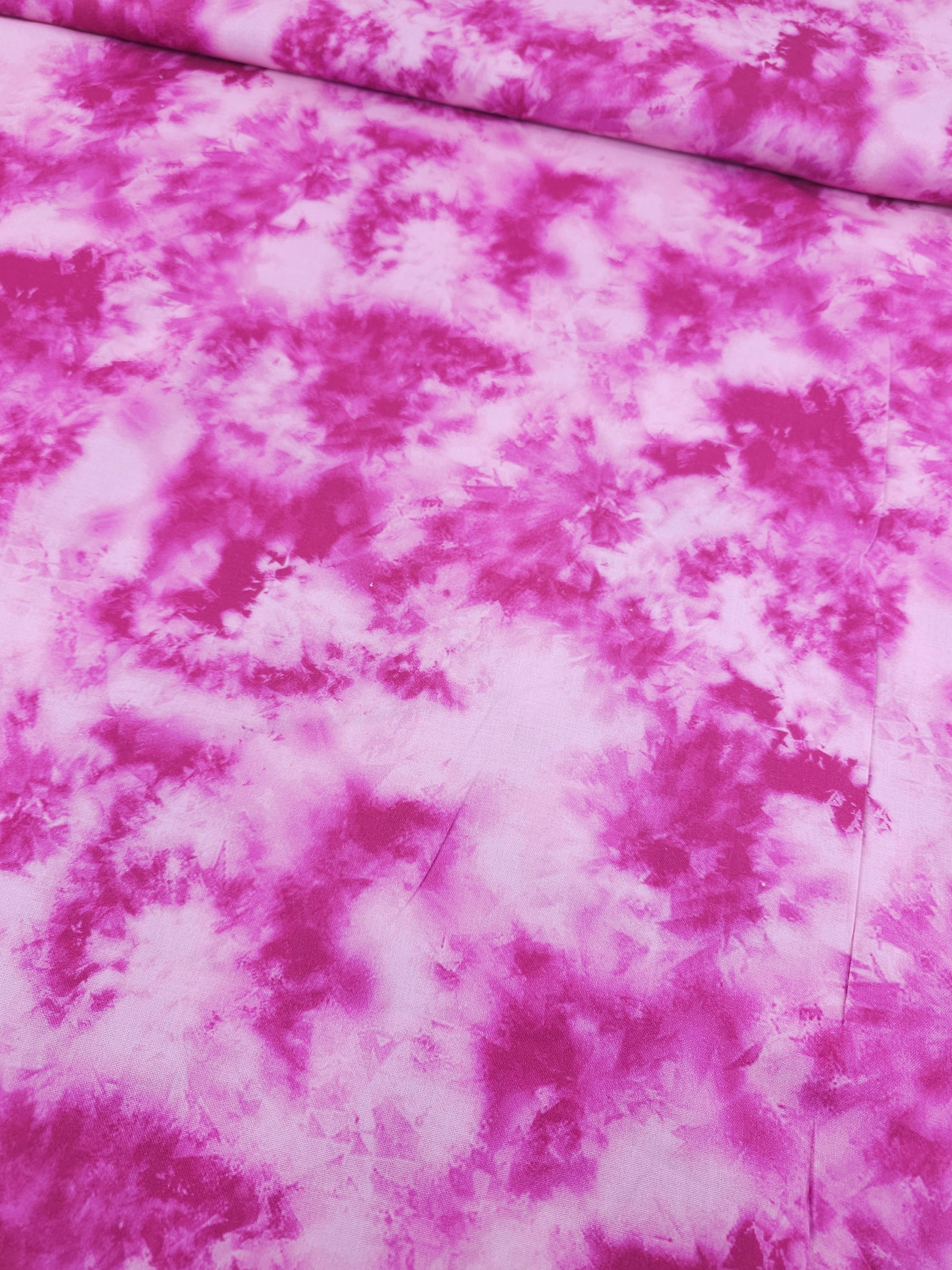 Hot Pink Smokey Marble 100% Cotton