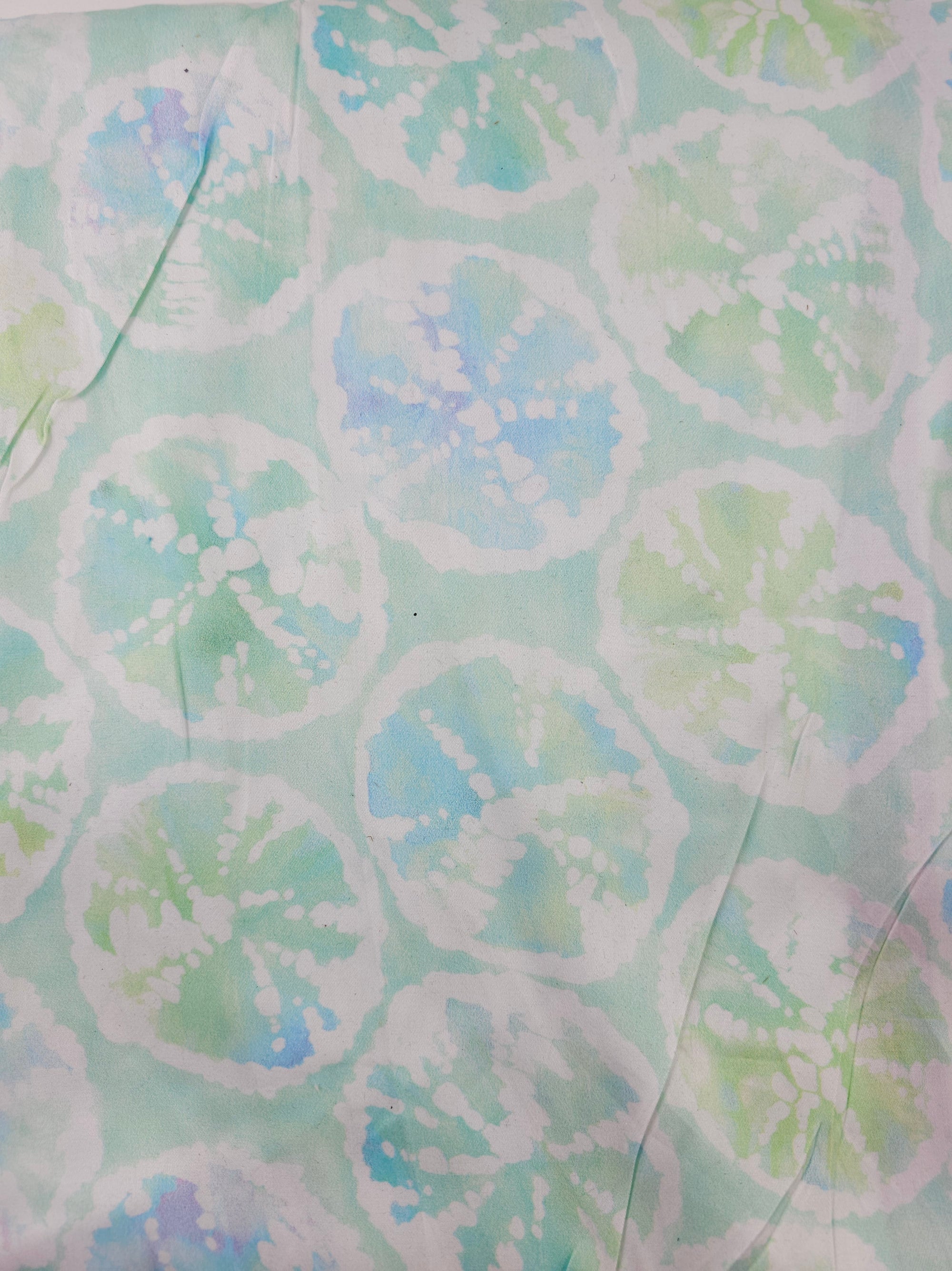 Mint limes Cotton sateen- 1.5m piece