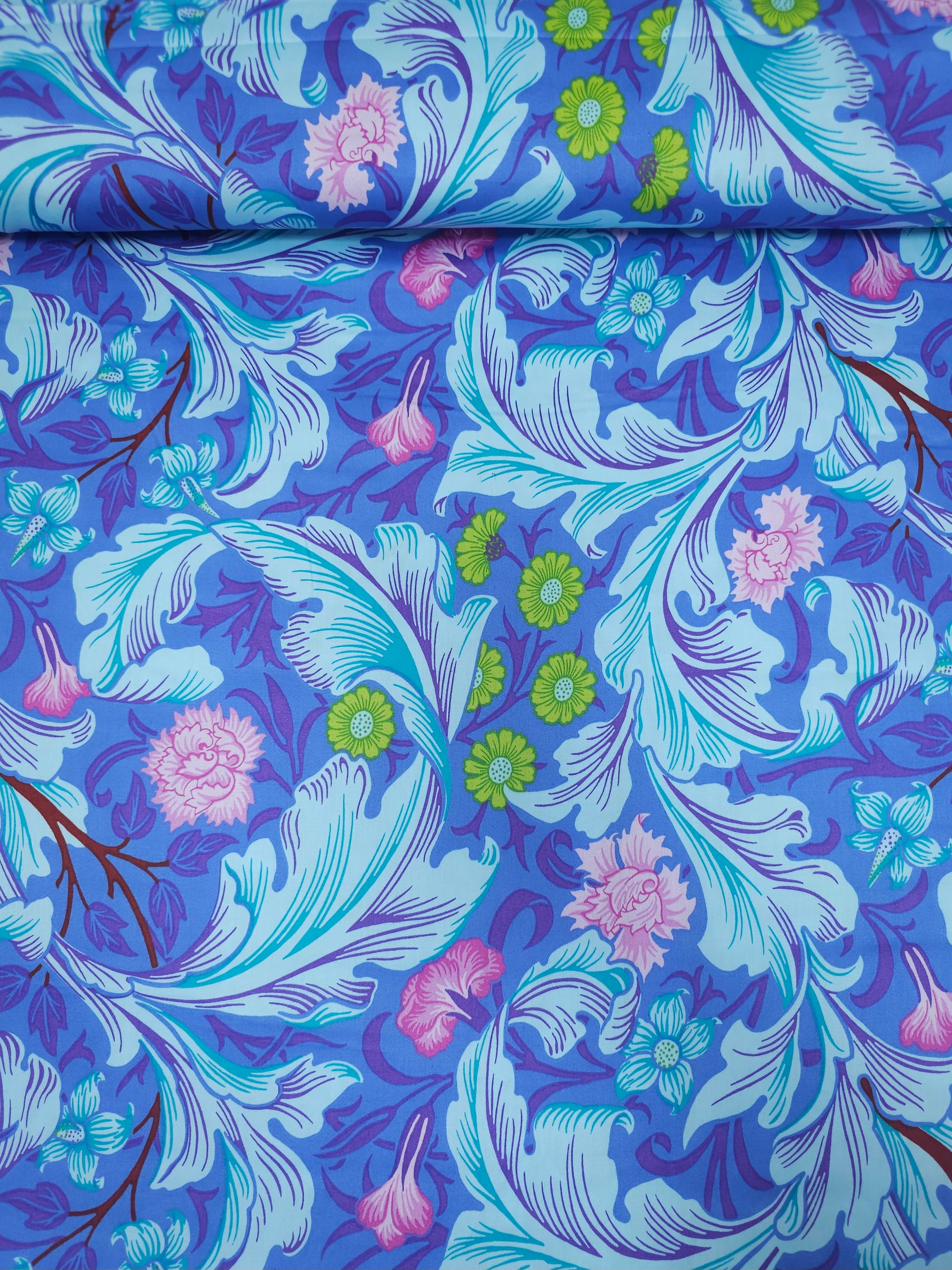 Floral Free Spirit Cotton Sateen 108" - Kaffe Fassett X William Morris *EXTRA WIDE*