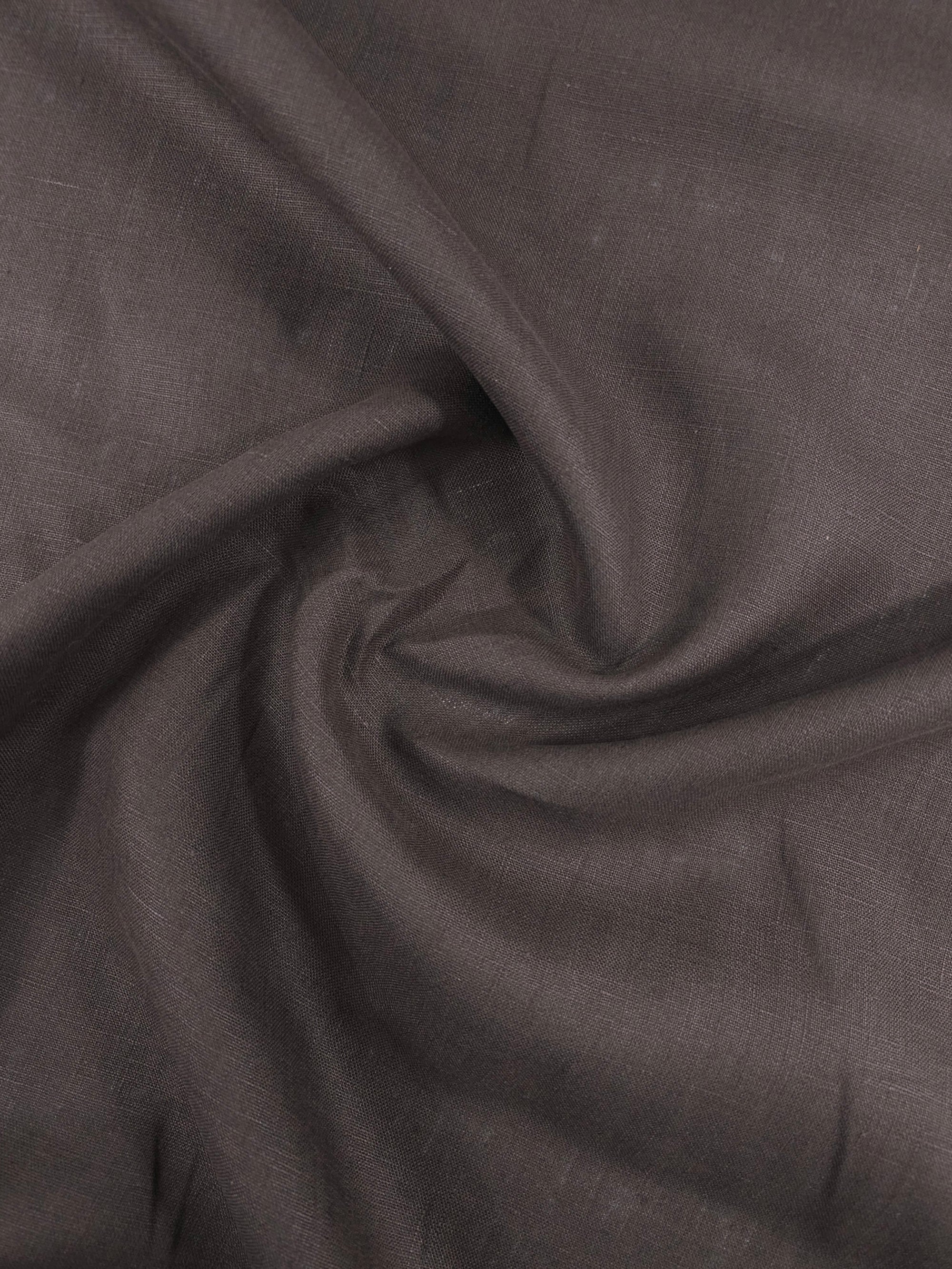 Dark Brown 100% Linen