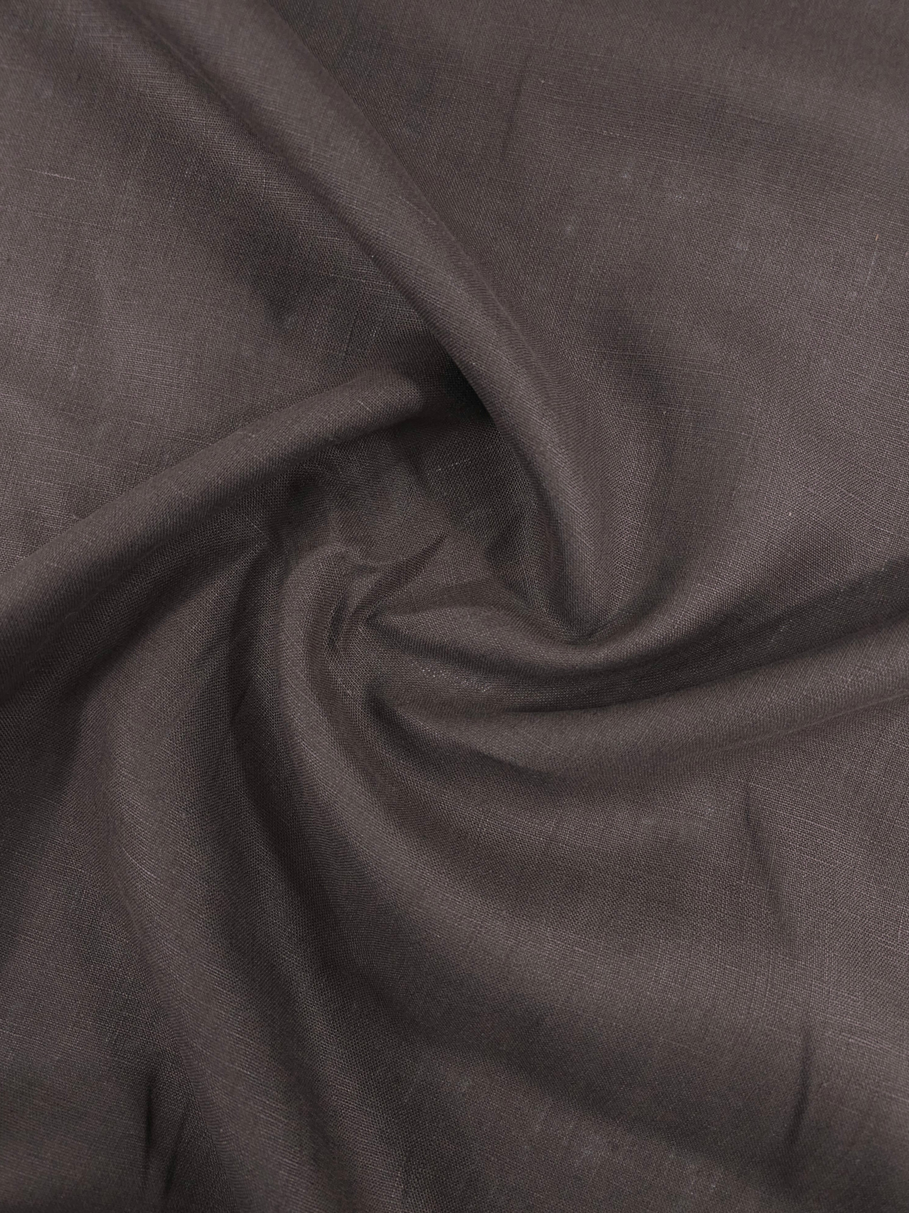 Dark Brown 100% Linen