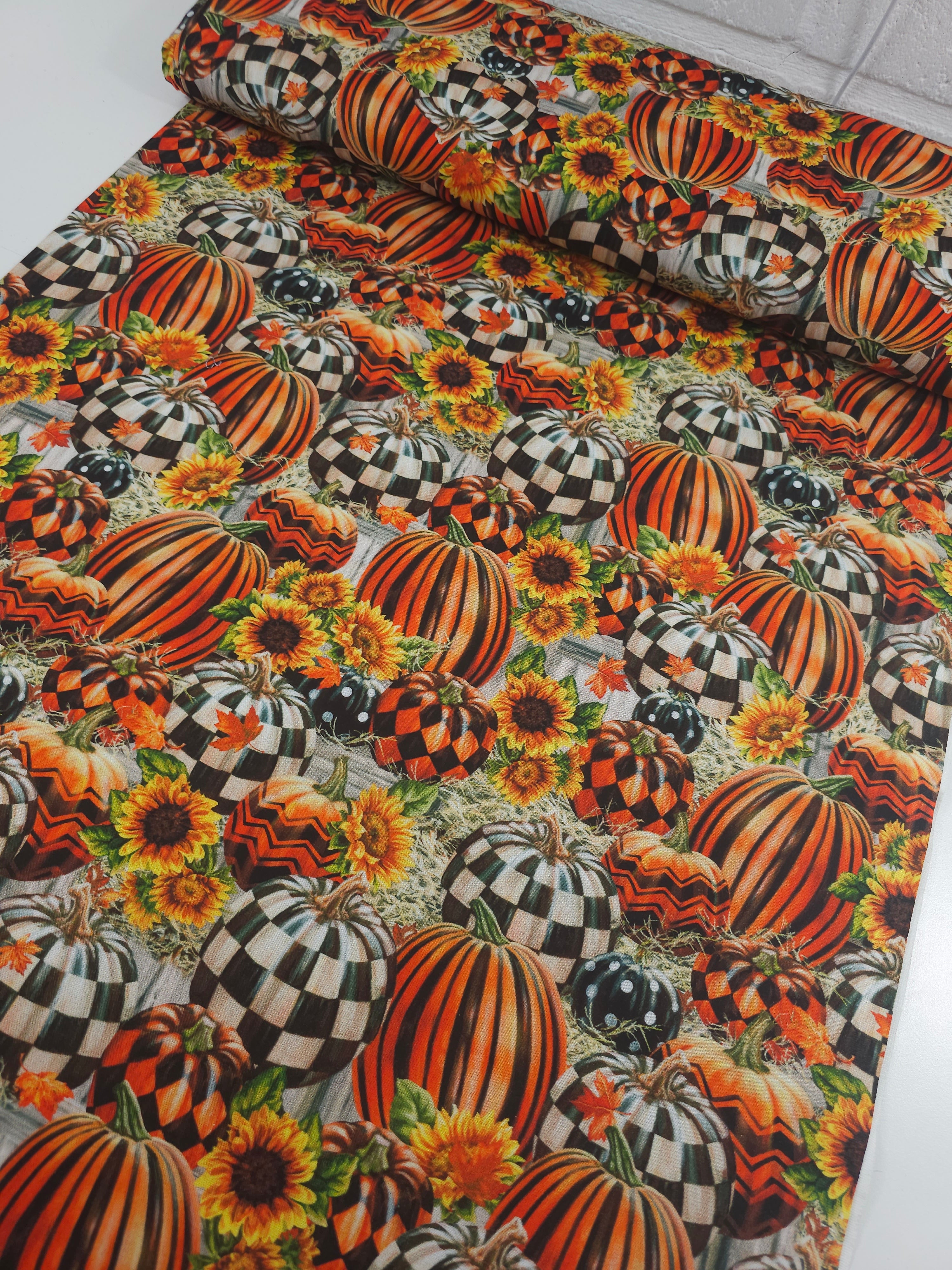 Retro Pumpkin Patch 100% Cotton