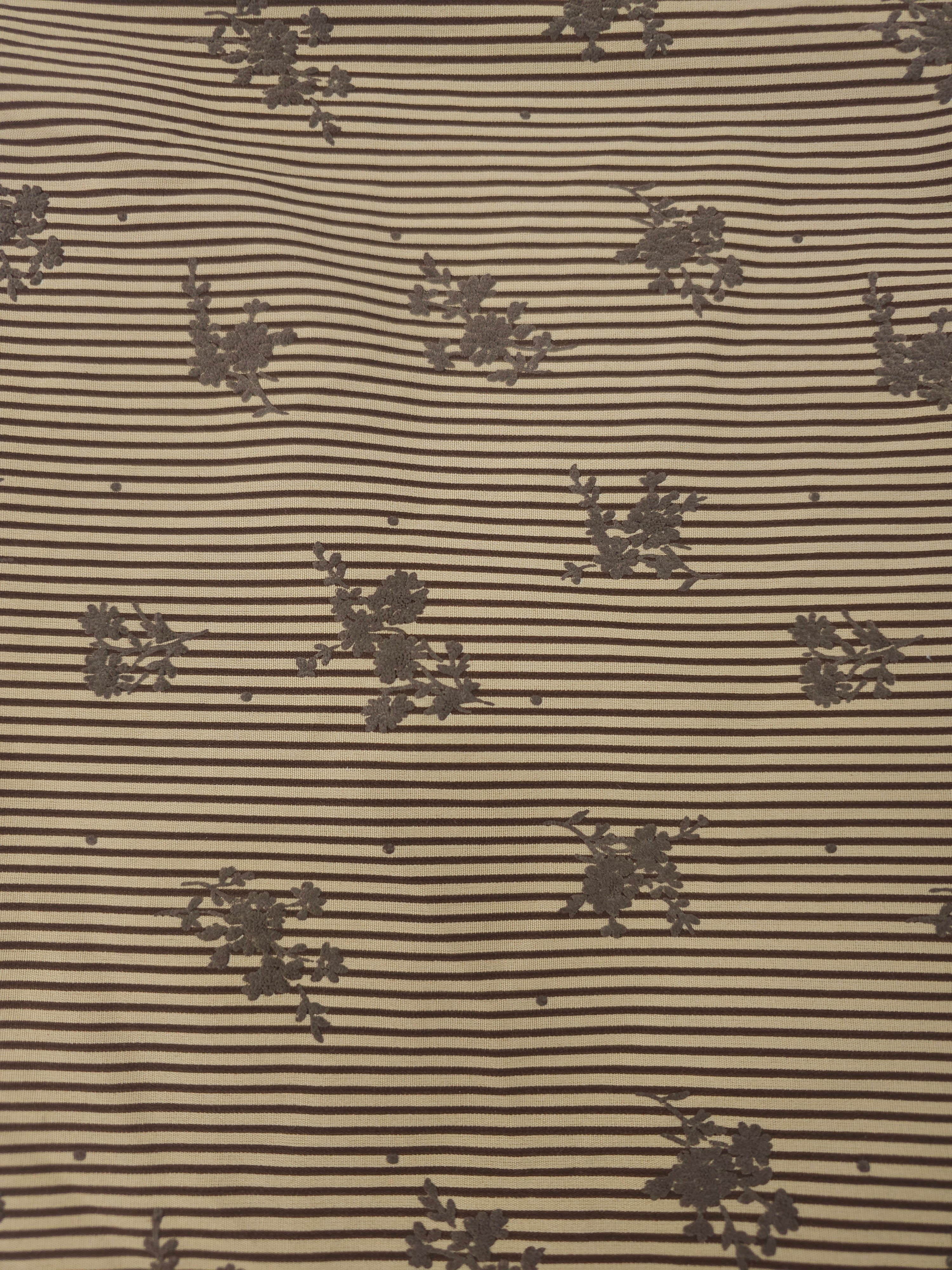 Textured brown floral Cotton- 1.5m piece