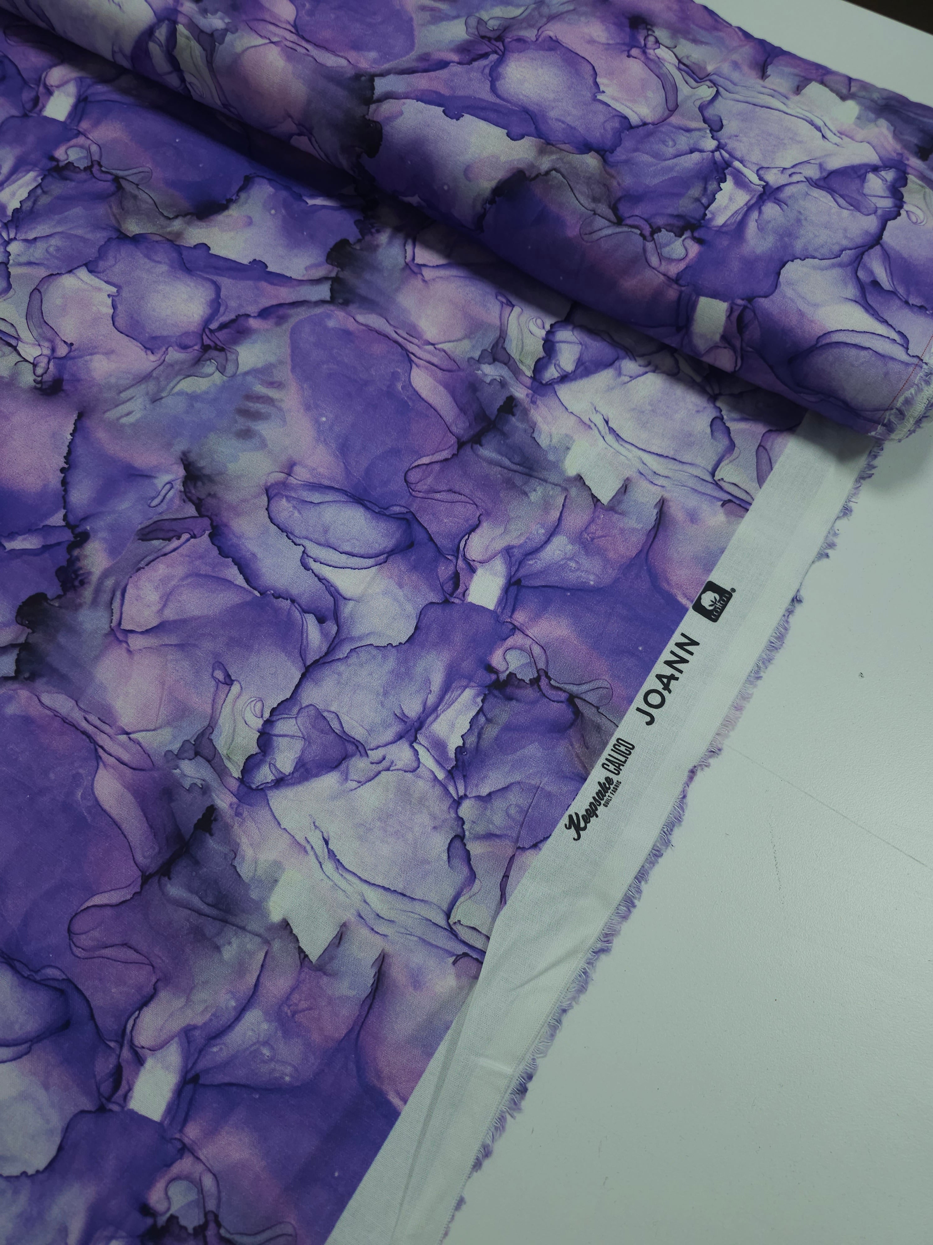Light Purple Marble Diffusion 100% Cotton - Joann