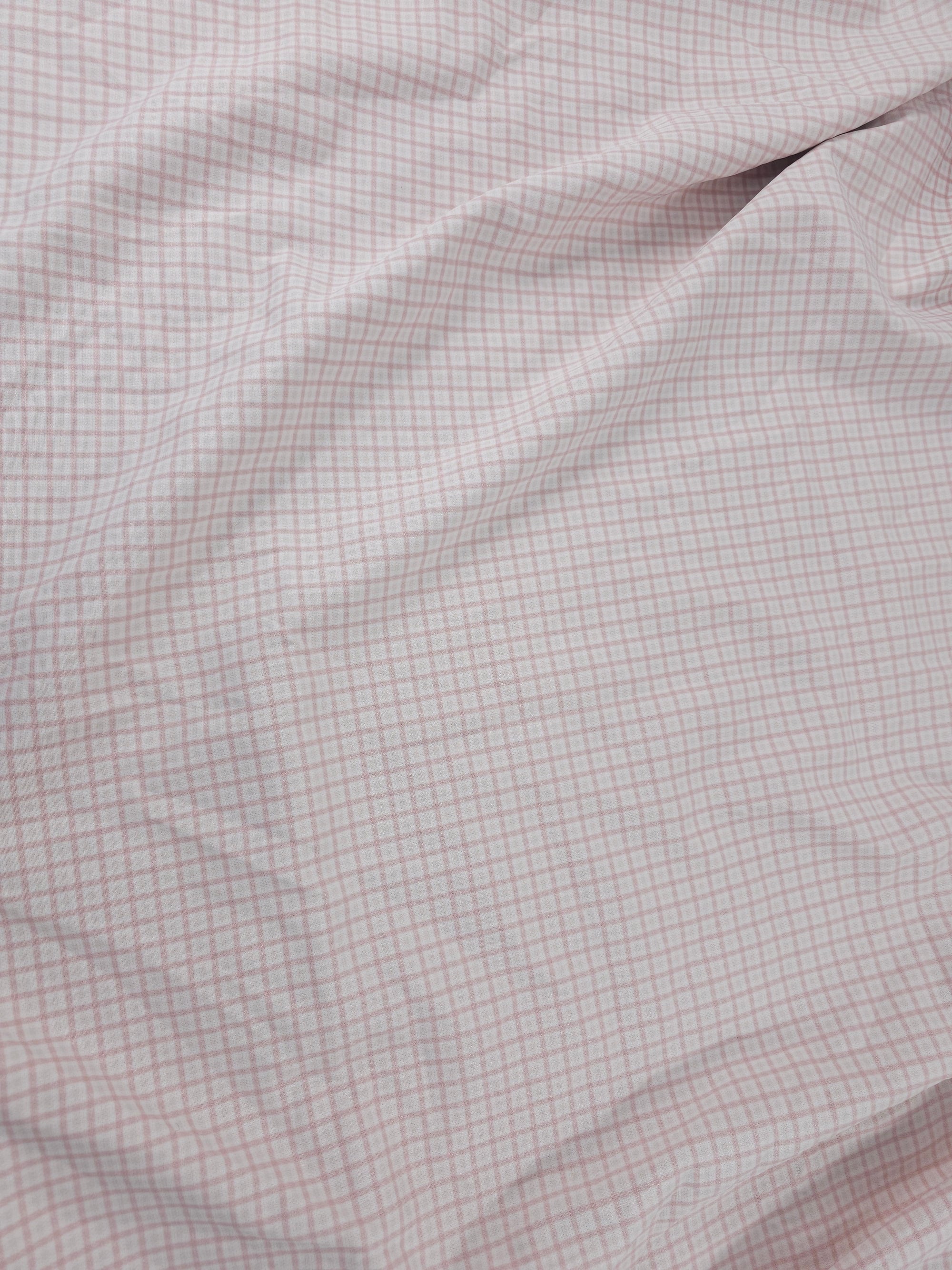 Pale pink grid Polystretch- 2.2m piece
