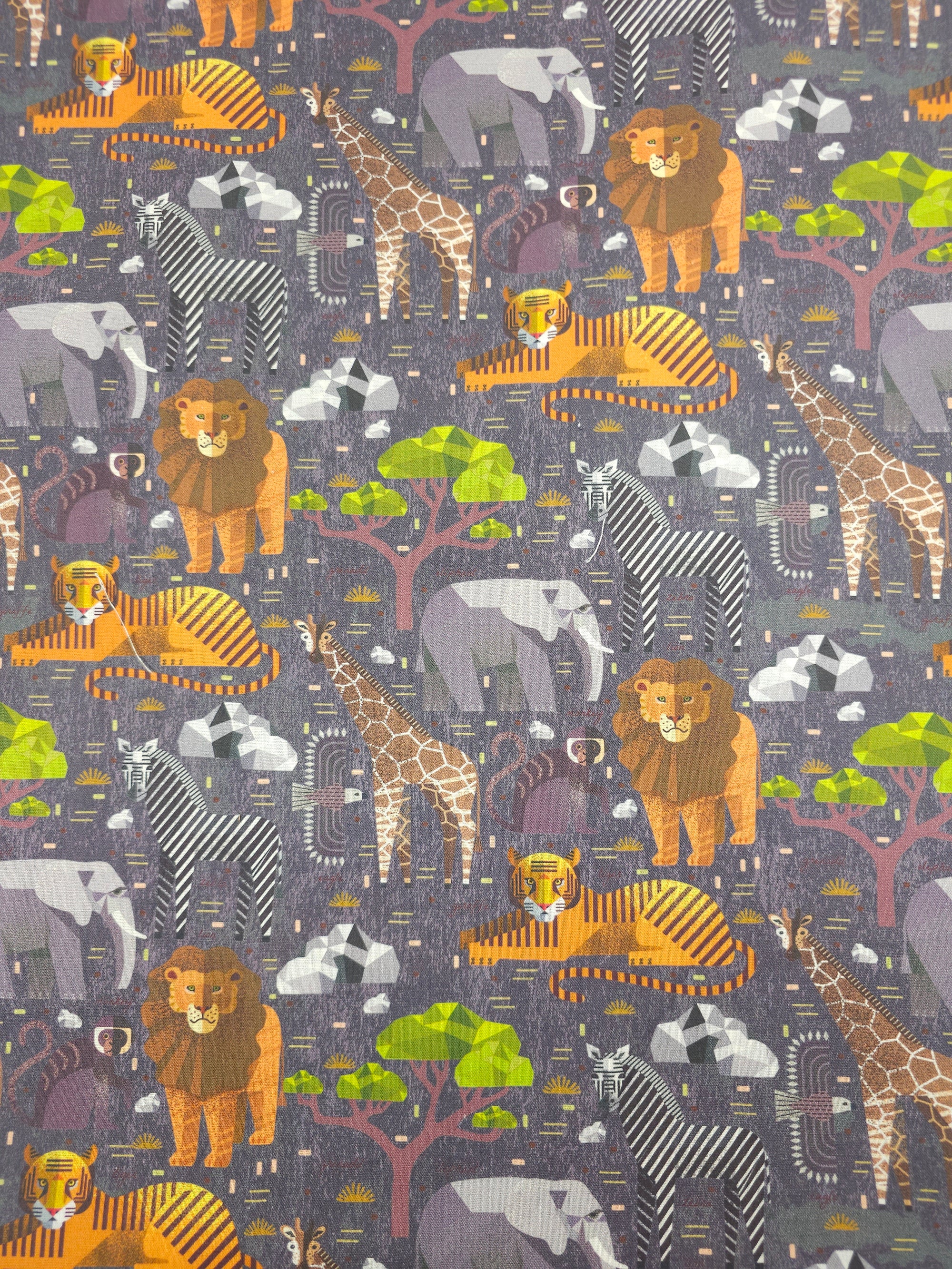 Origami Safari Animals 100% Cotton - Joann
