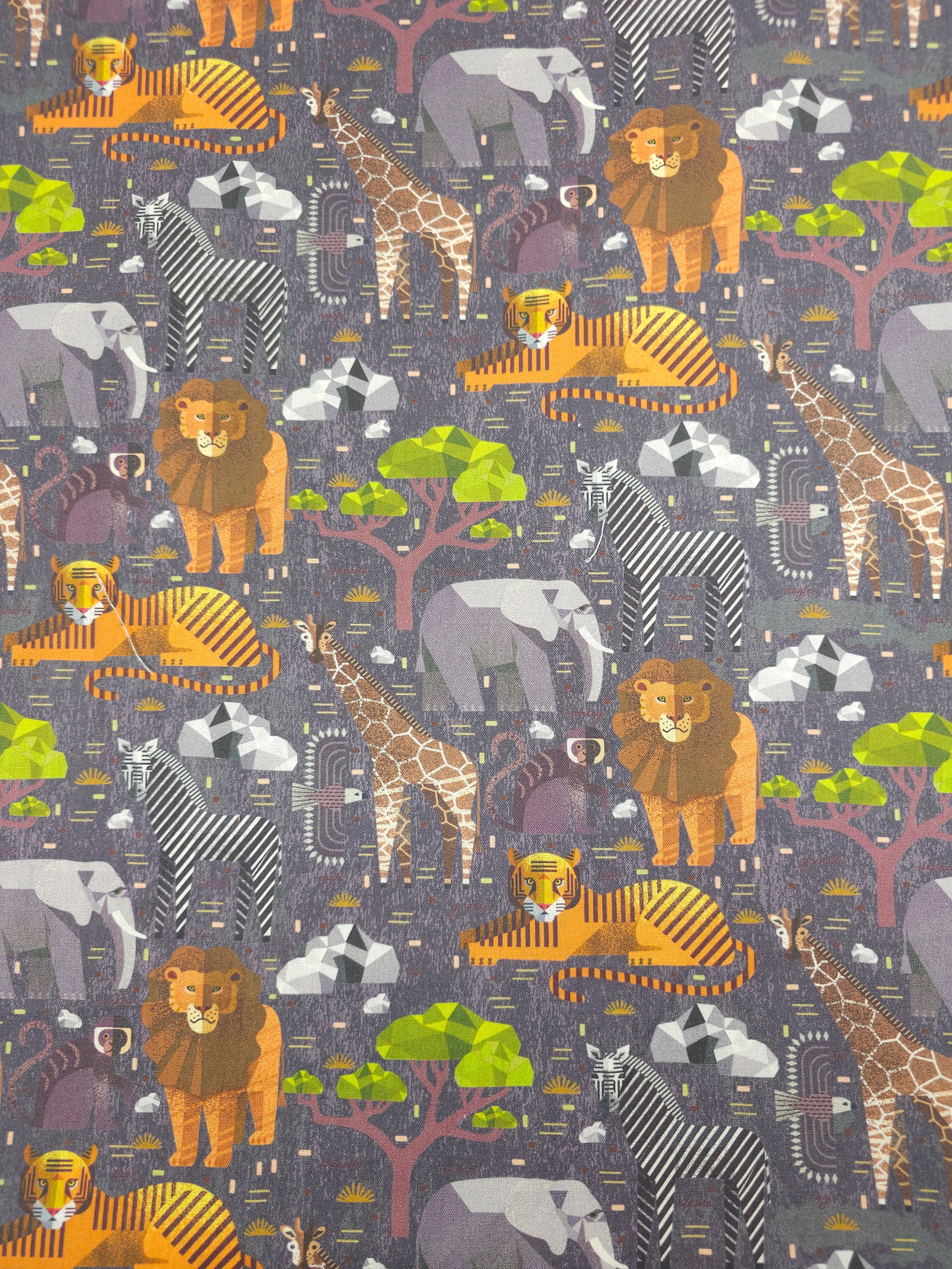 Origami Safari Animals 100% Cotton - Joann
