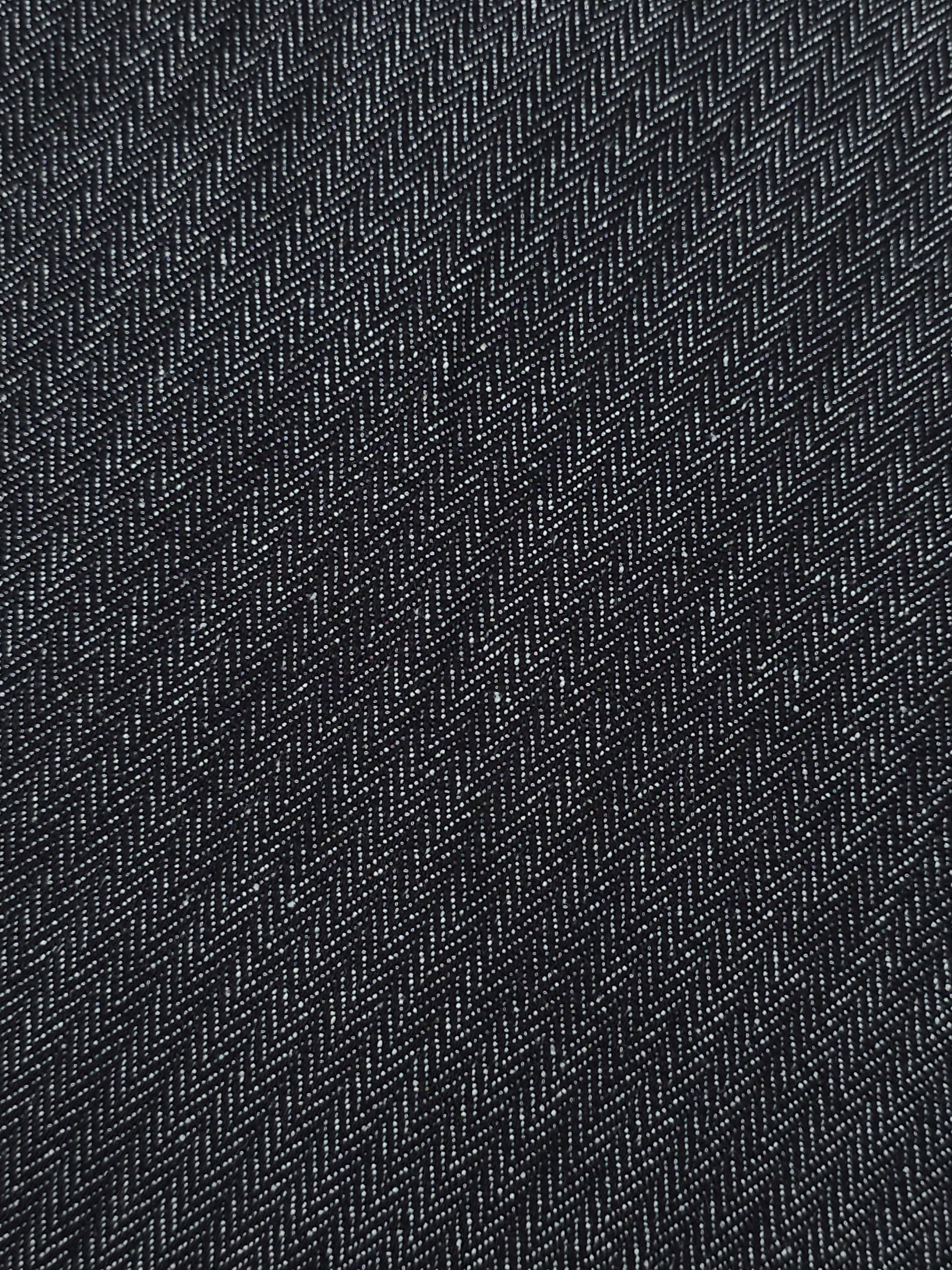 Black Herringbone Chambray