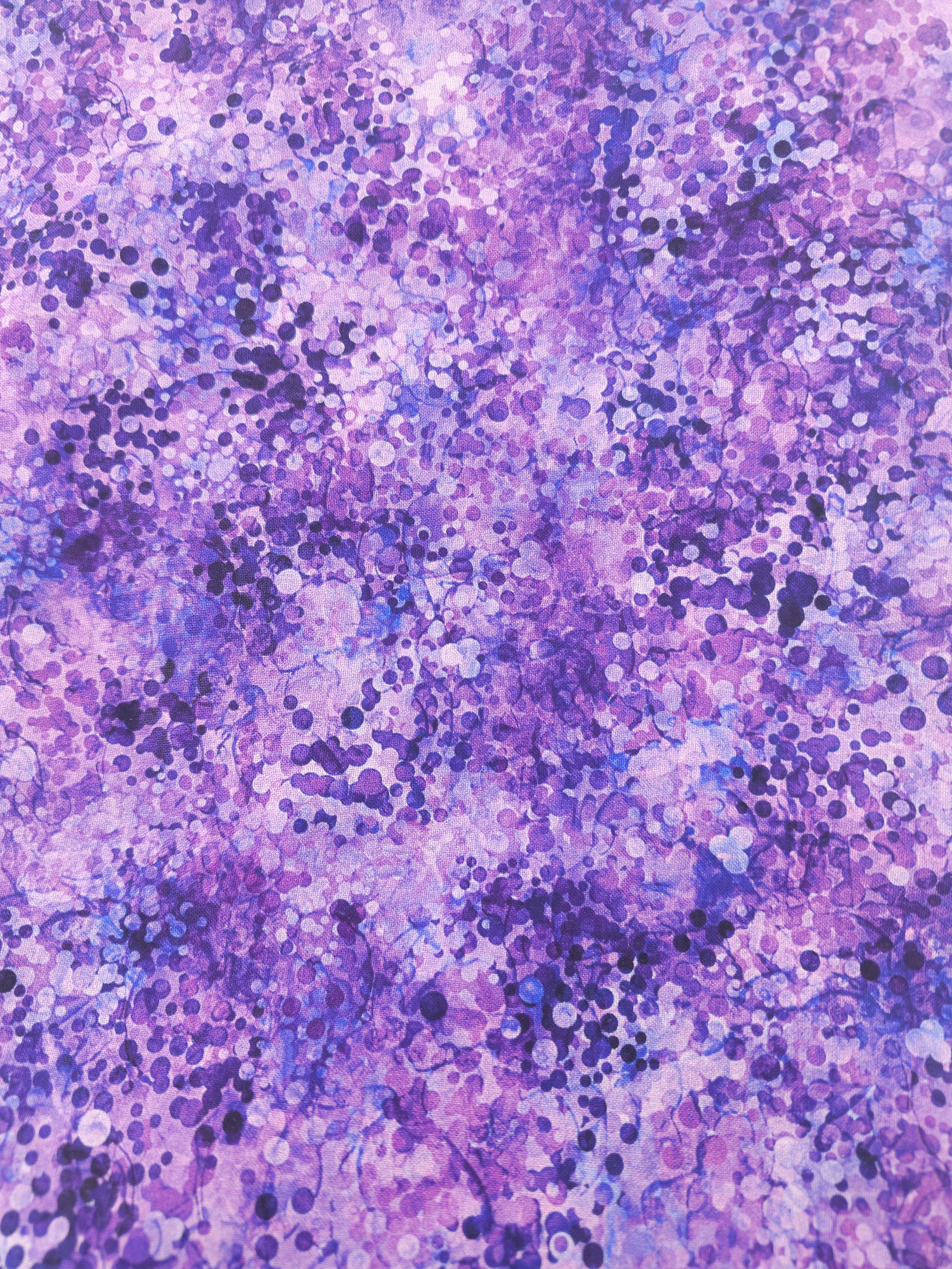 Purple speckled Cotton- 2m piece