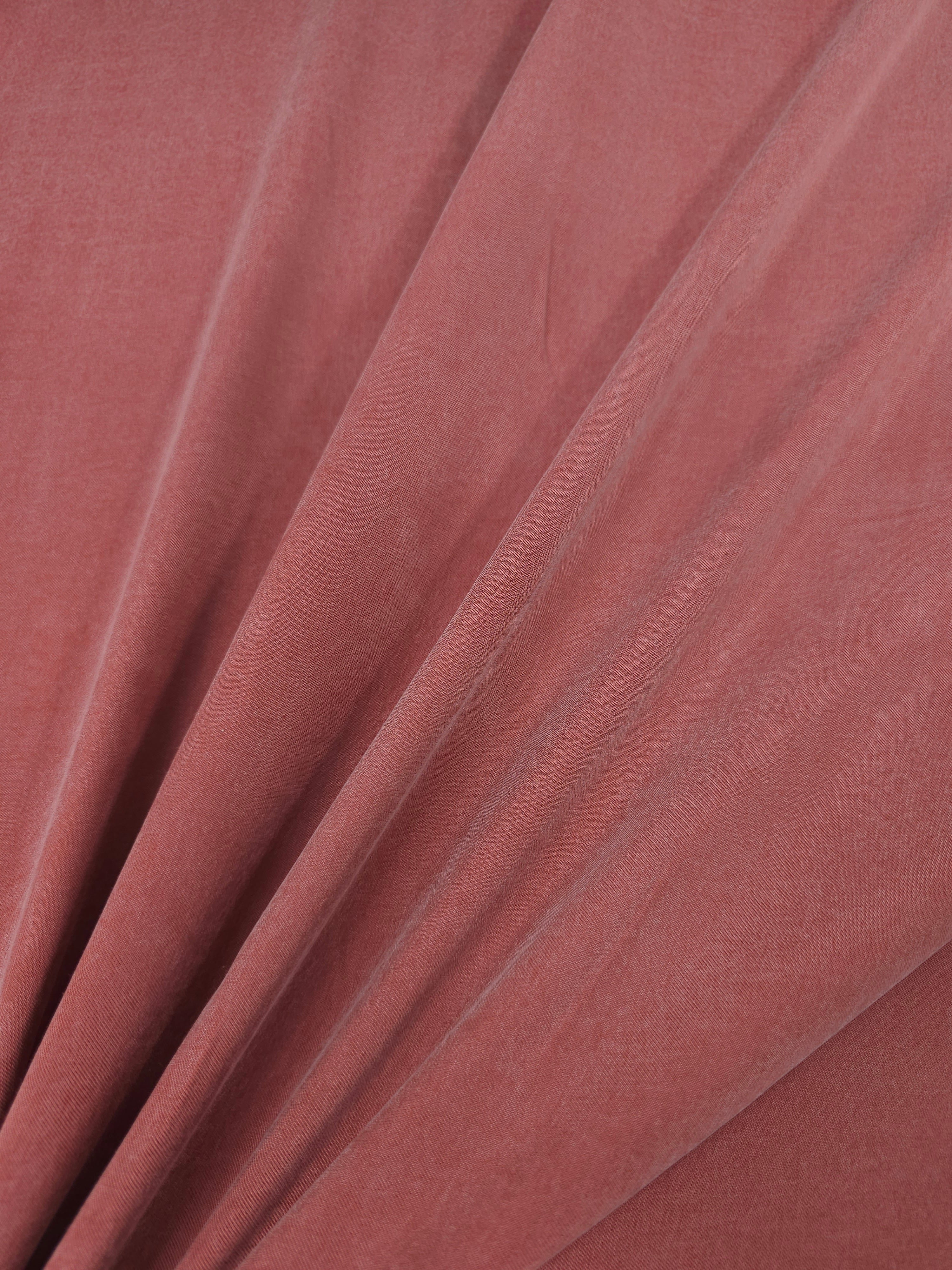 Guava Sandwashed Cupro Viscose