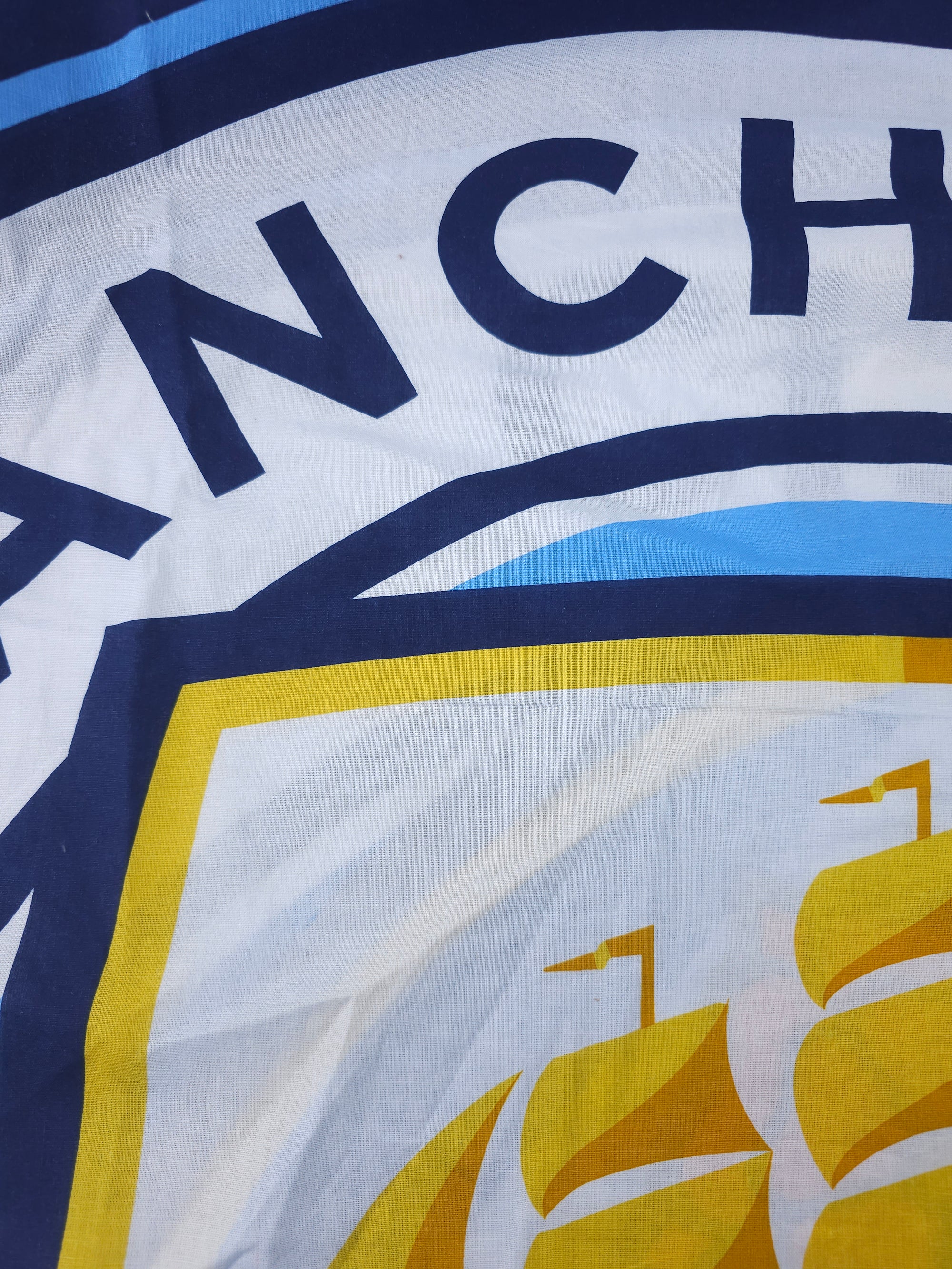 Manchester City Cotton panel- 1m piece