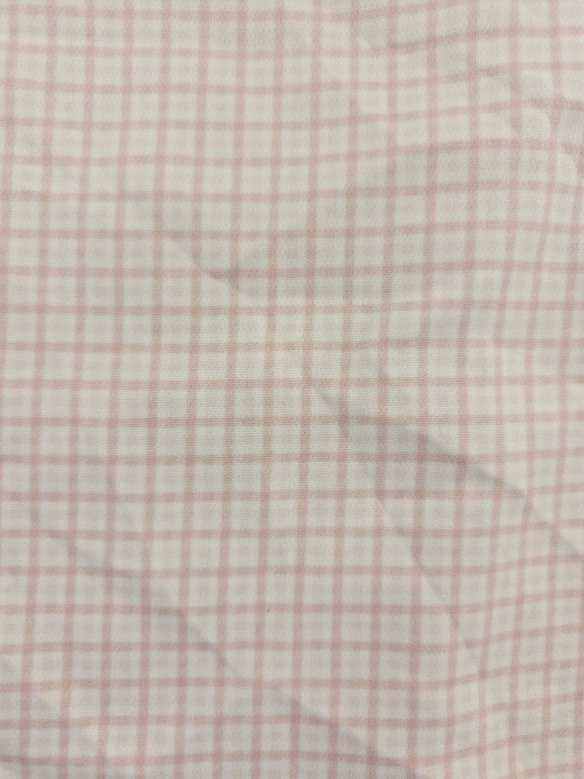 Pink plaid Polystretch- 2.2m piece