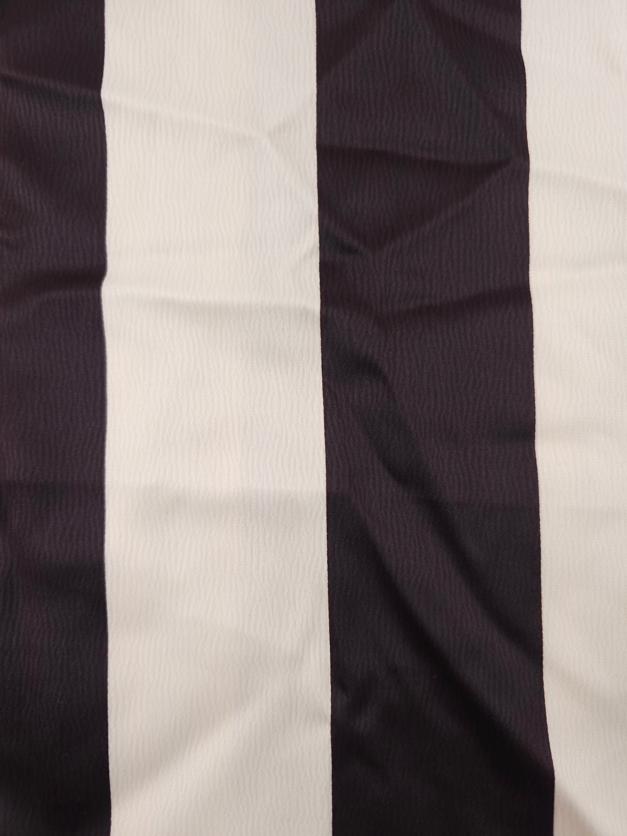 Chunky stripe Viscose sateen- 3m piece