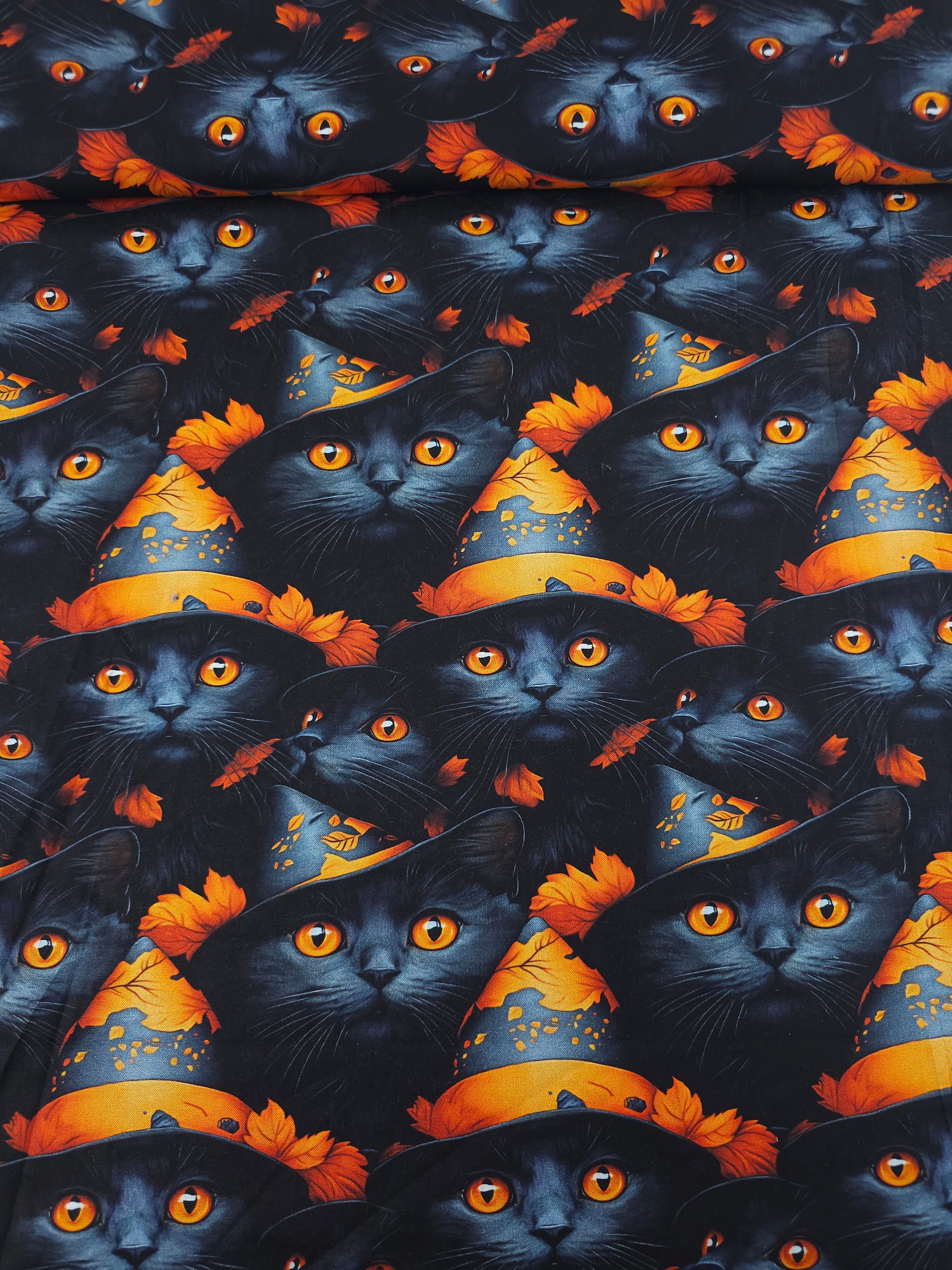 Witchy Cats 100% Cotton