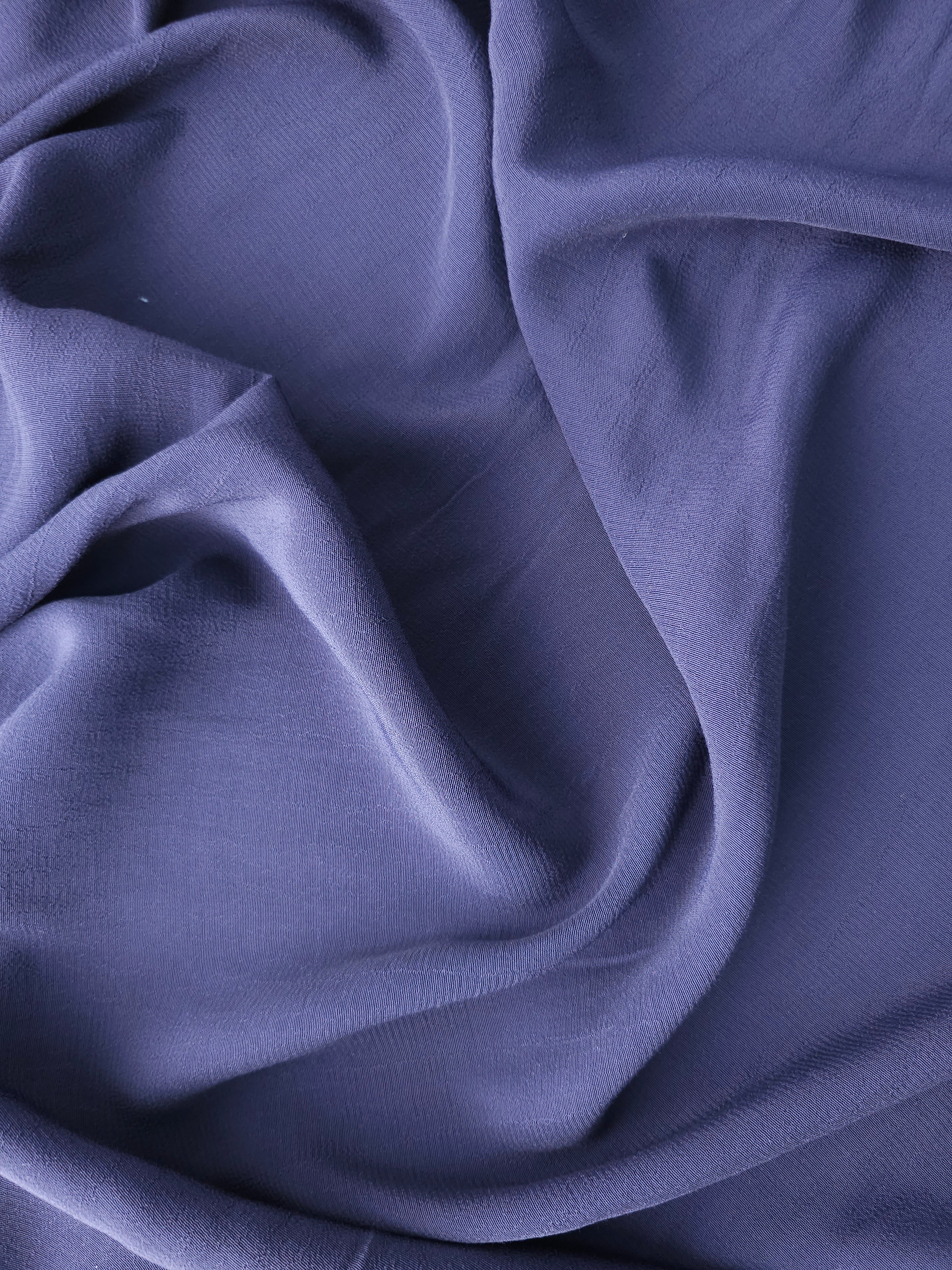 Navy Viscose Crepe