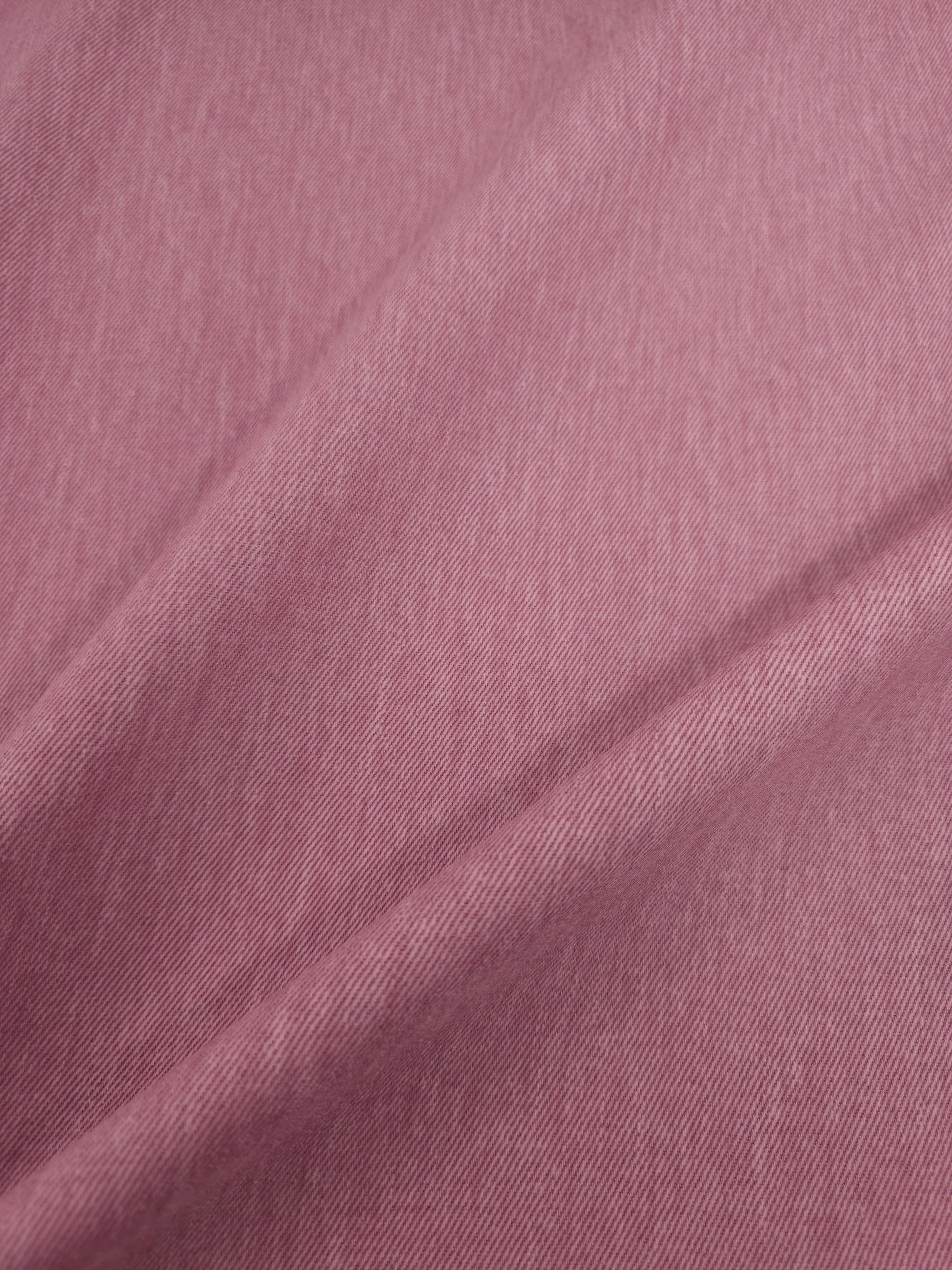 Light Mauve Washed Twill Denim