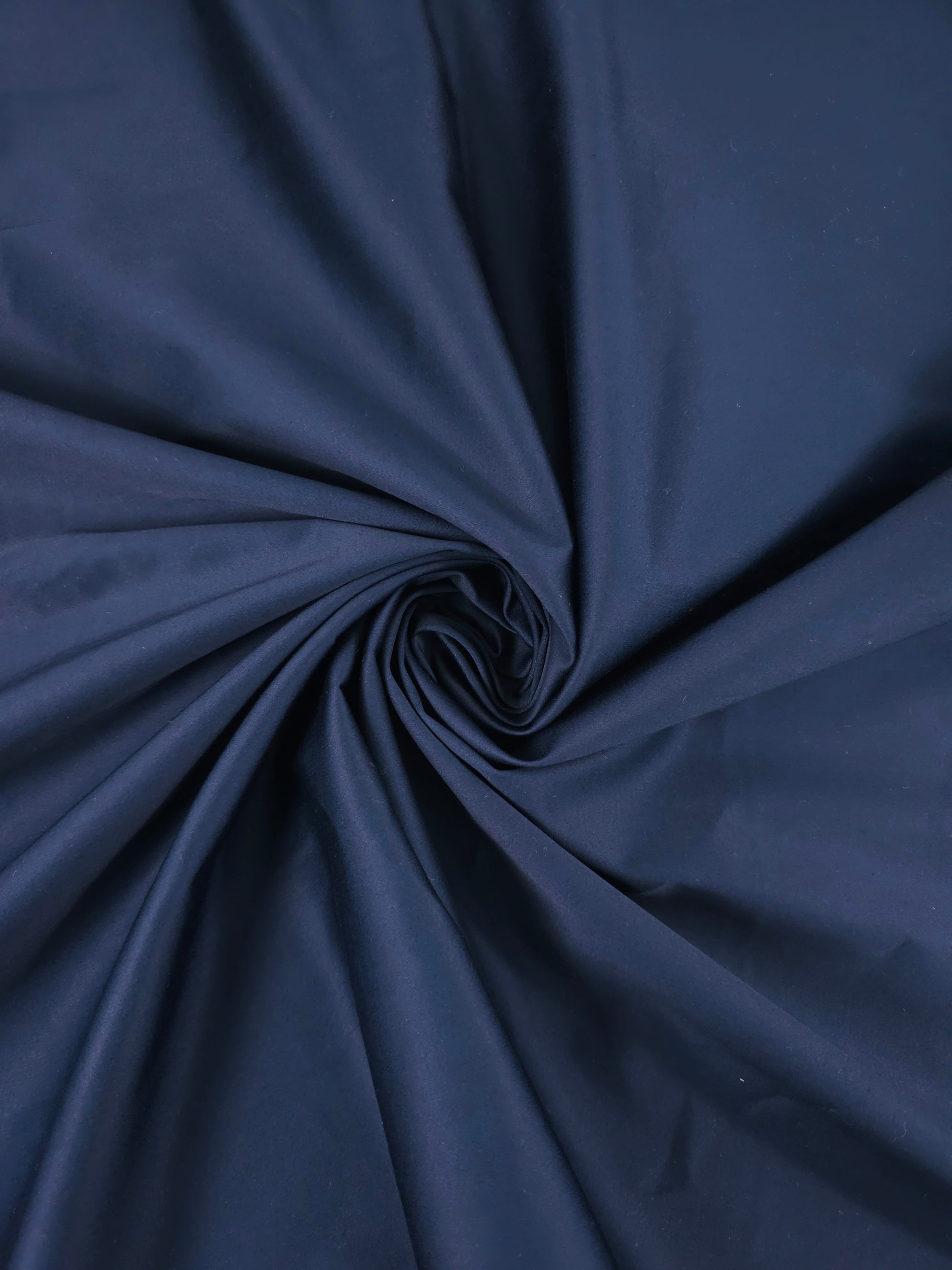 Petrol Navy Cotton Sateen