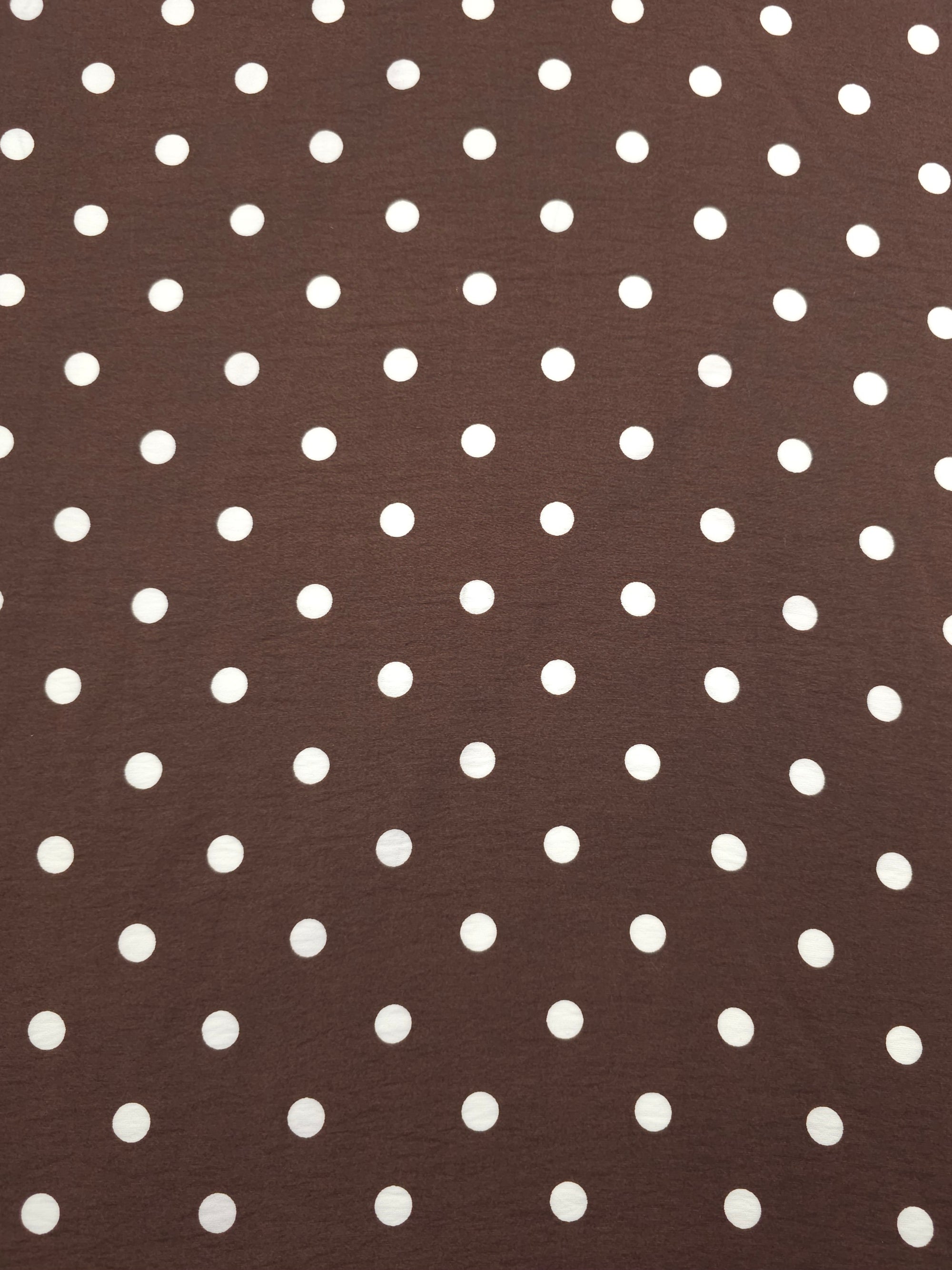 Brown/White Polka Dot Modal Cotton