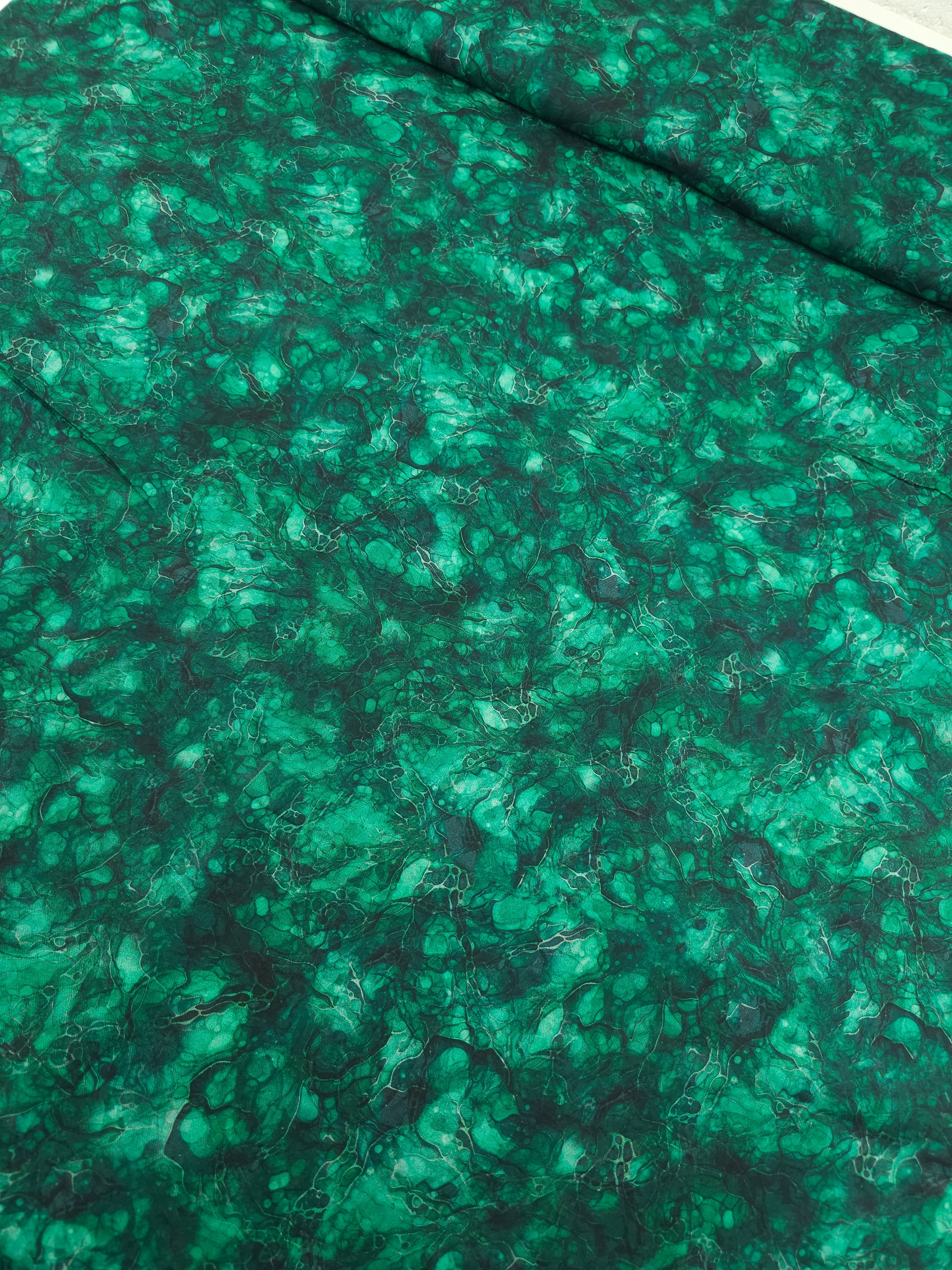 Green Crystal Waters 100% Cotton 106" *EXTRA WIDE*