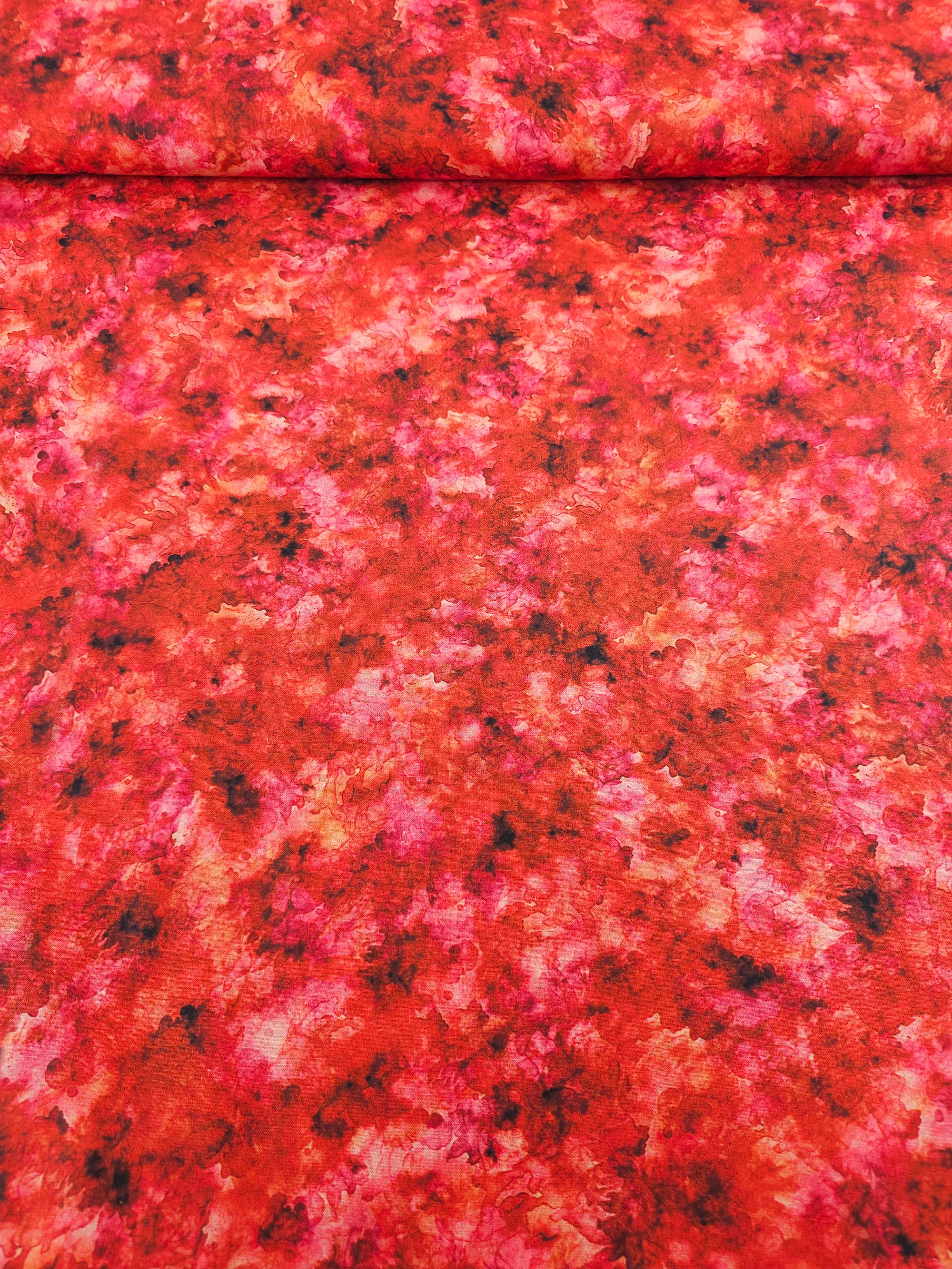 Red Iris Watercolour Smoke 100% Cotton 106" *EXTRA WIDE*