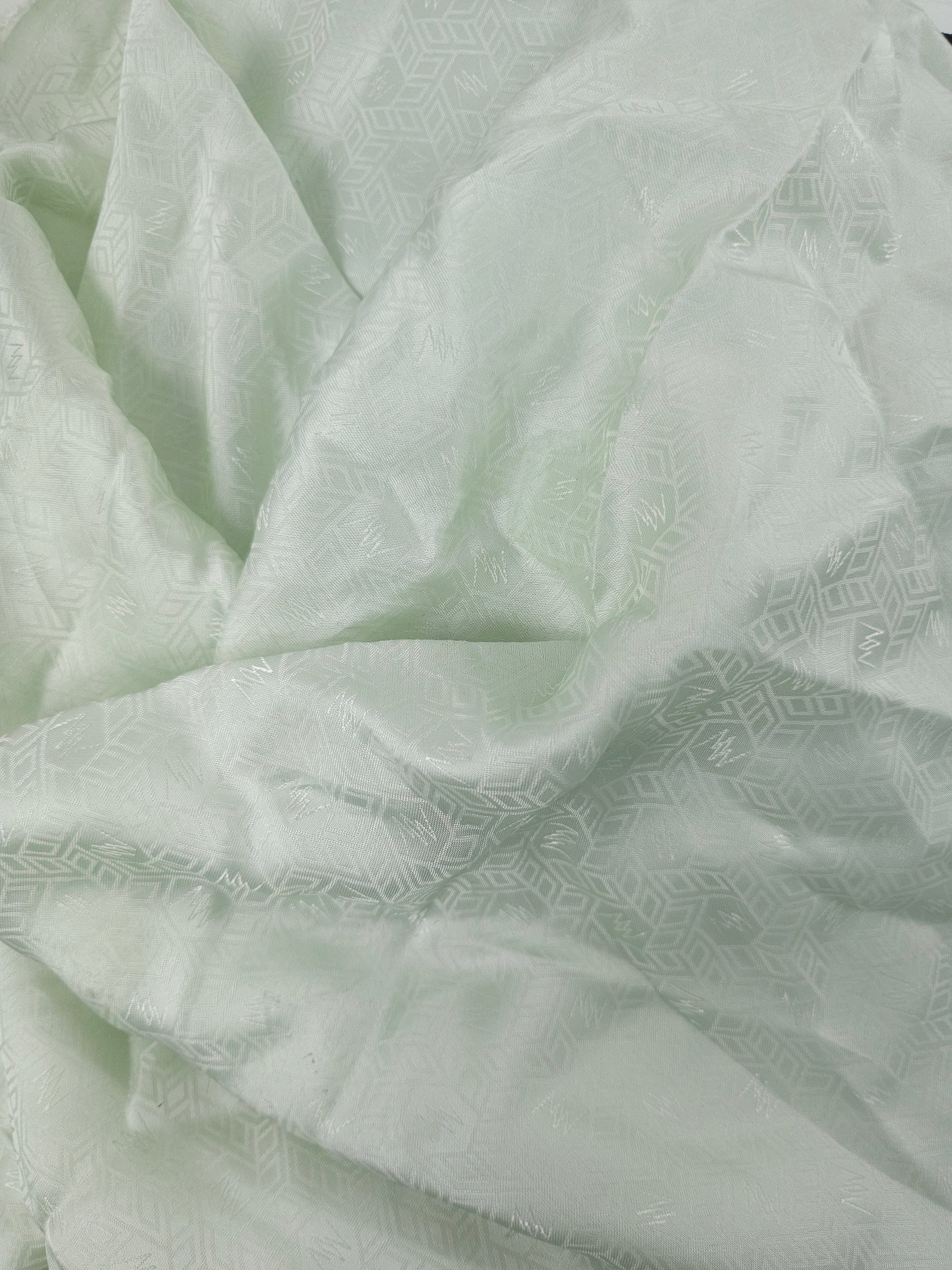Seafoam Green Prism Poly Satin - 1.9m Piece