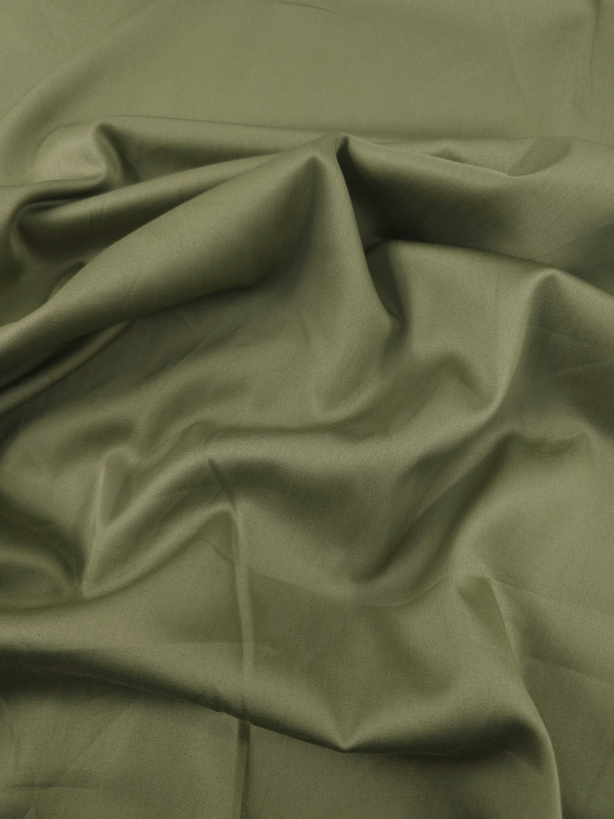 Khaki Cotton Satin 60"