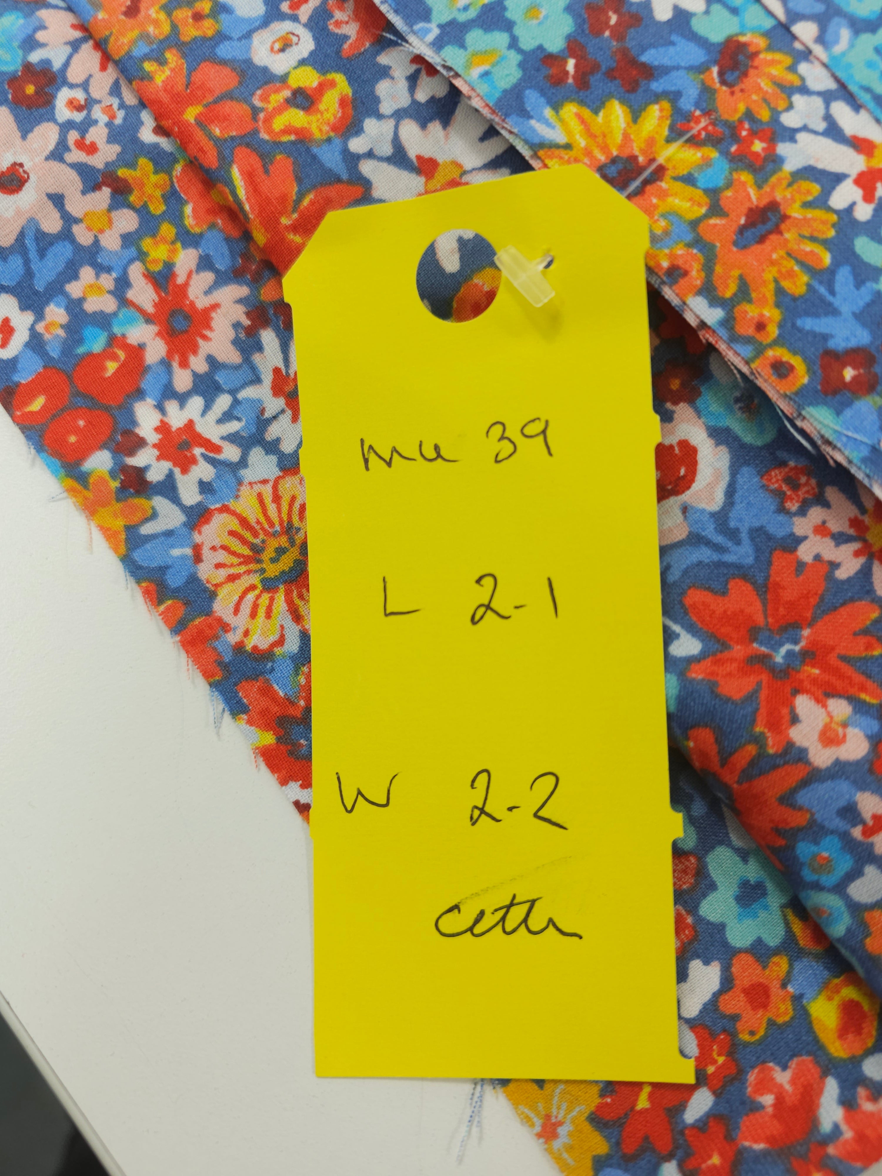 Tropical coloured floral Cotton- 2.1m piece