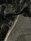 Forest Black Frosted Viscose Velvet
