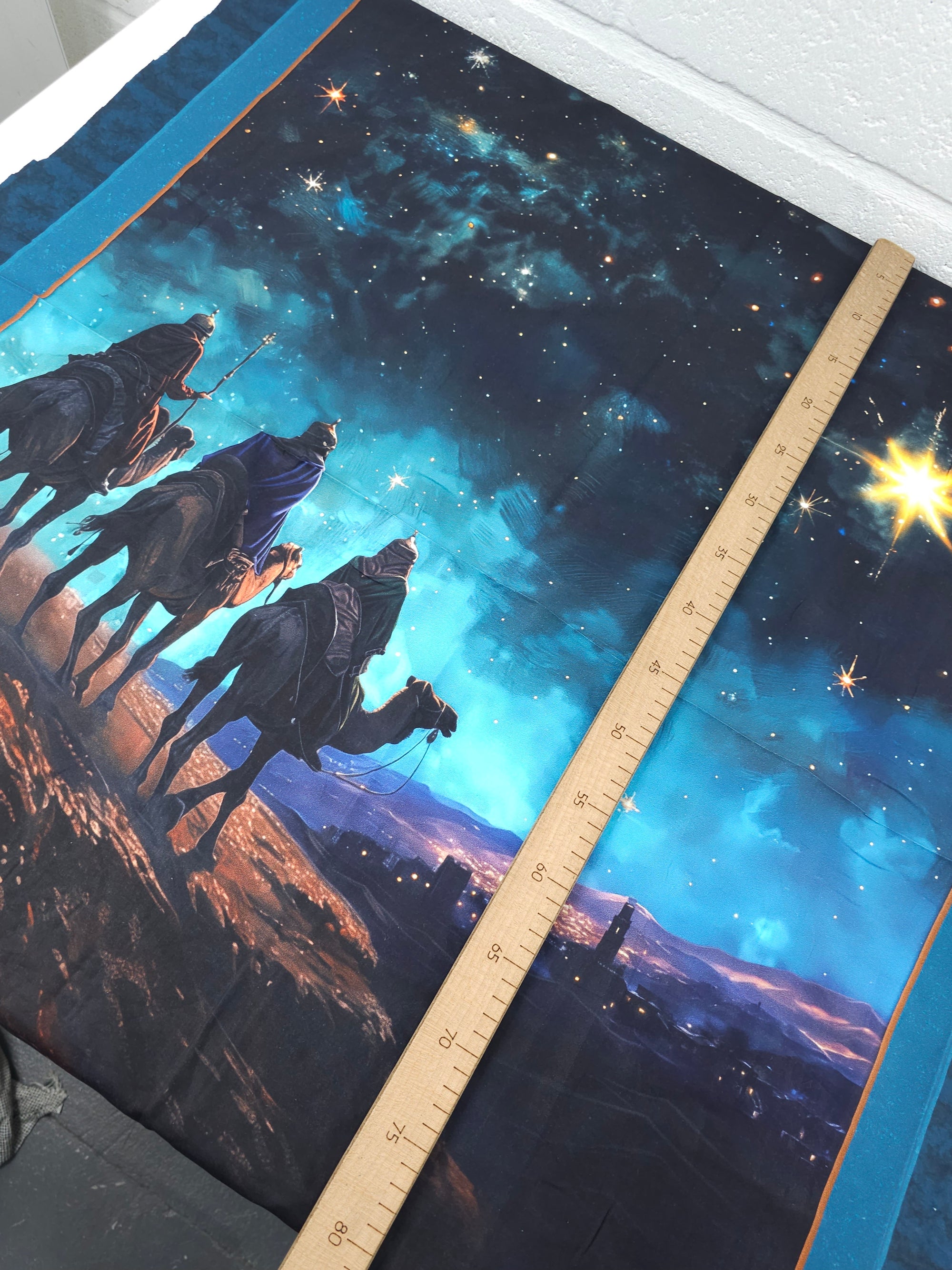 Following The Star 100% Cotton - 90cm Panel