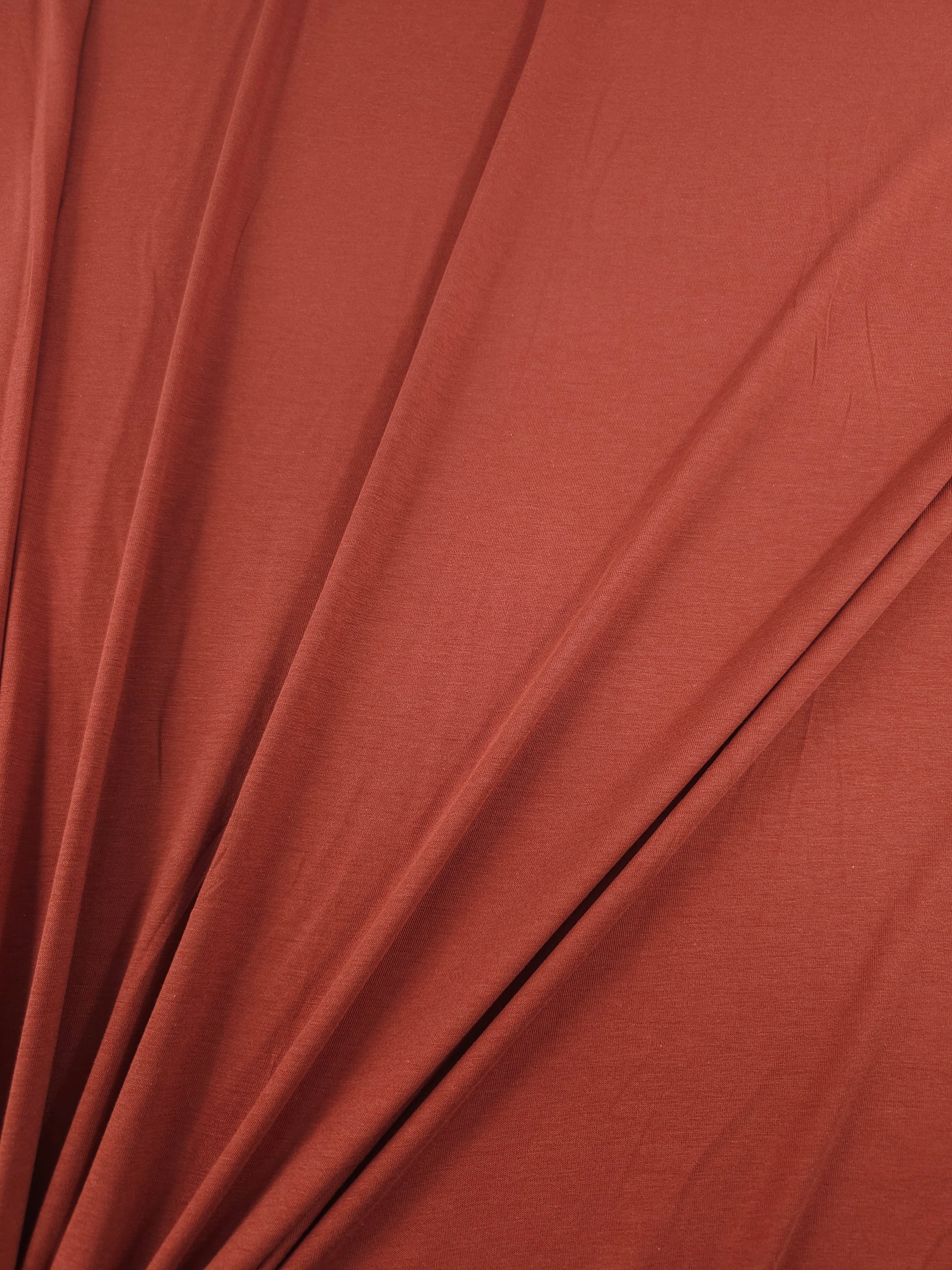 Rust Organic Bamboo Cotton Jersey