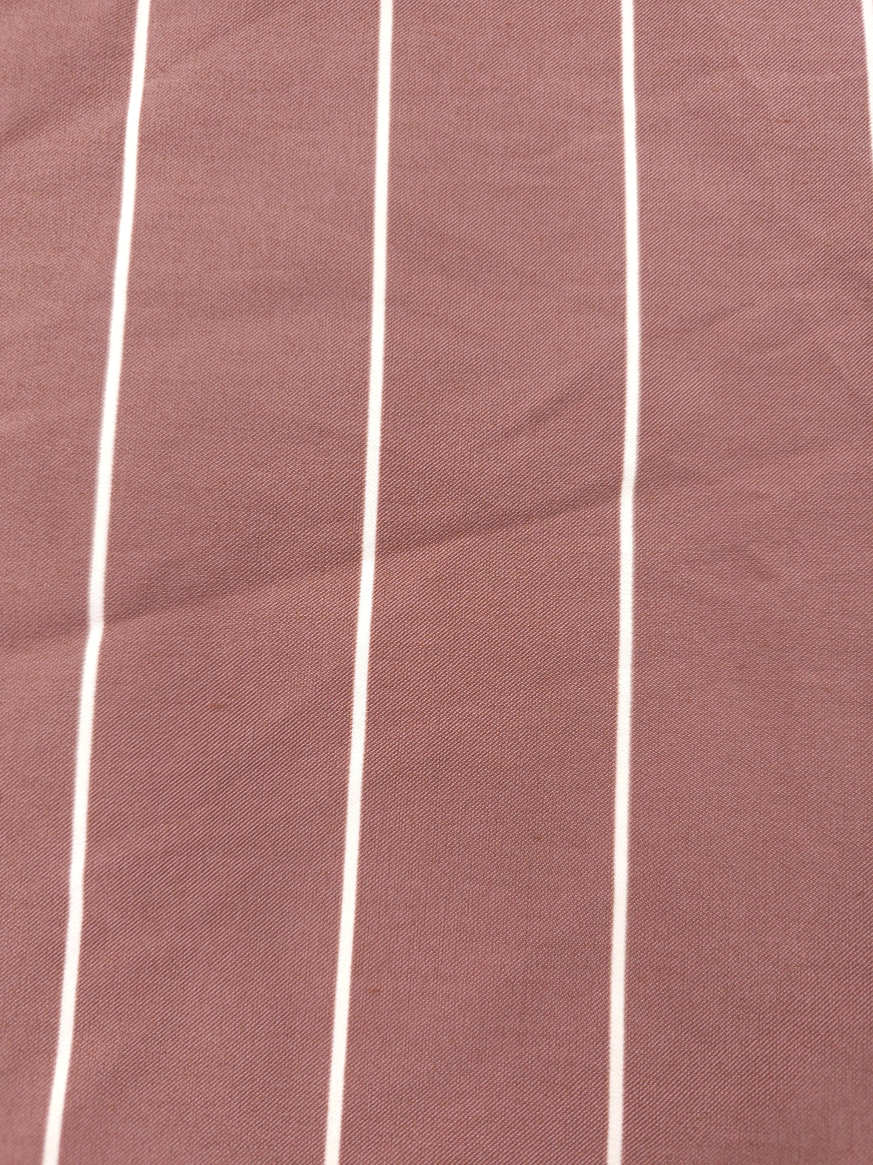 Brown stripe 1 way stretch- 3.4m piece