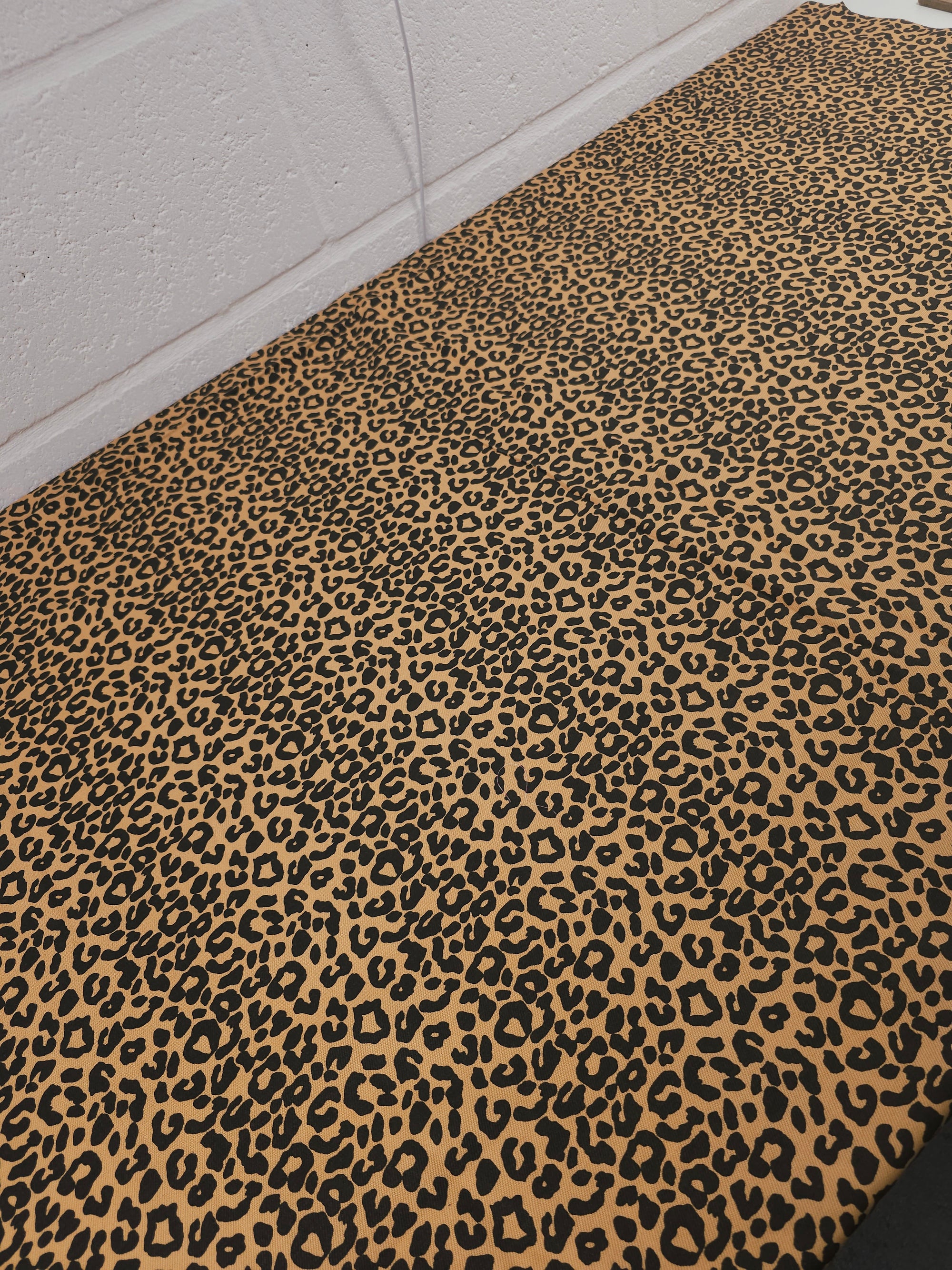 Muted Orange Leopard Denim