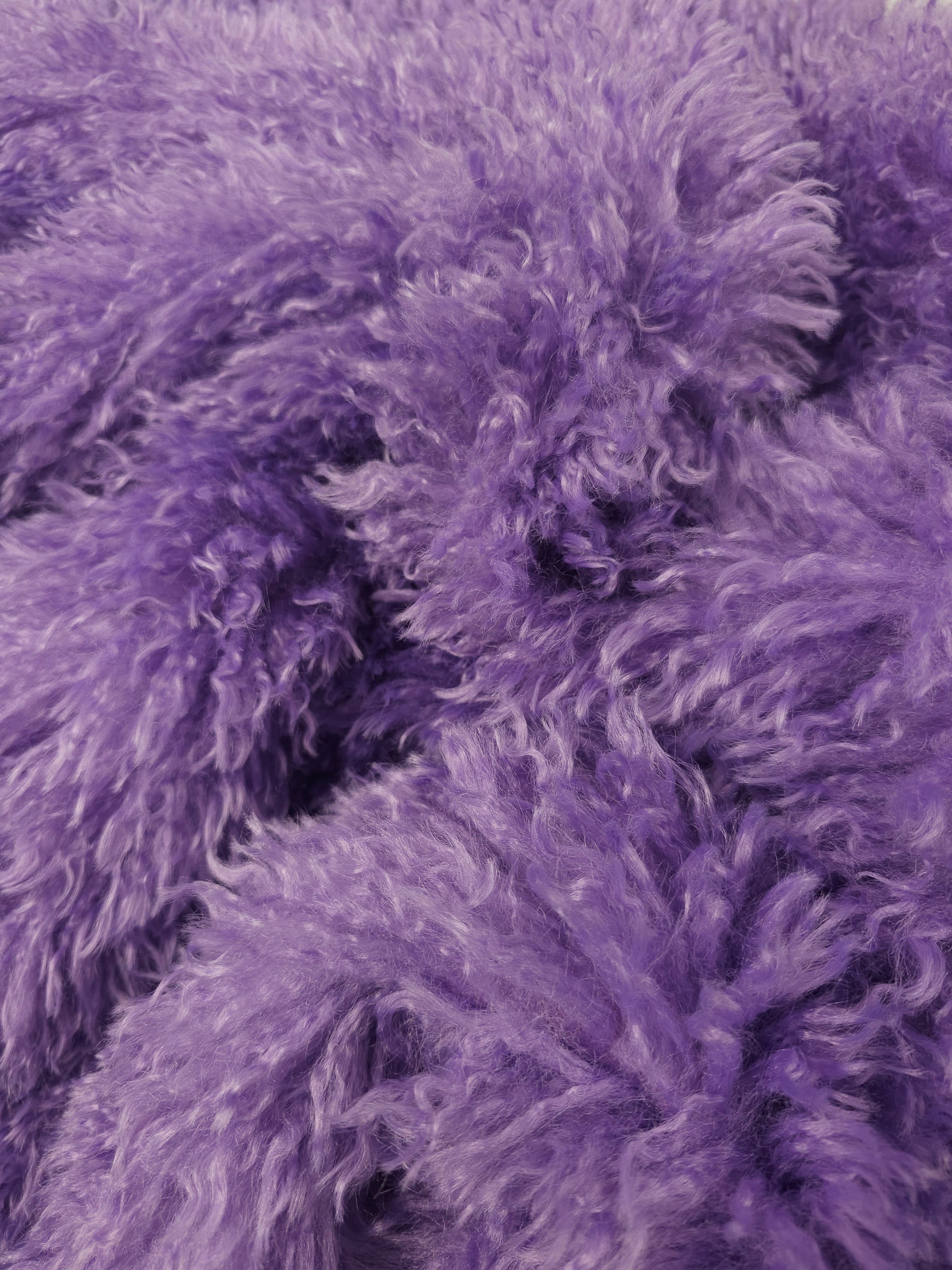 Purple Soft Shaggy Faux Fur