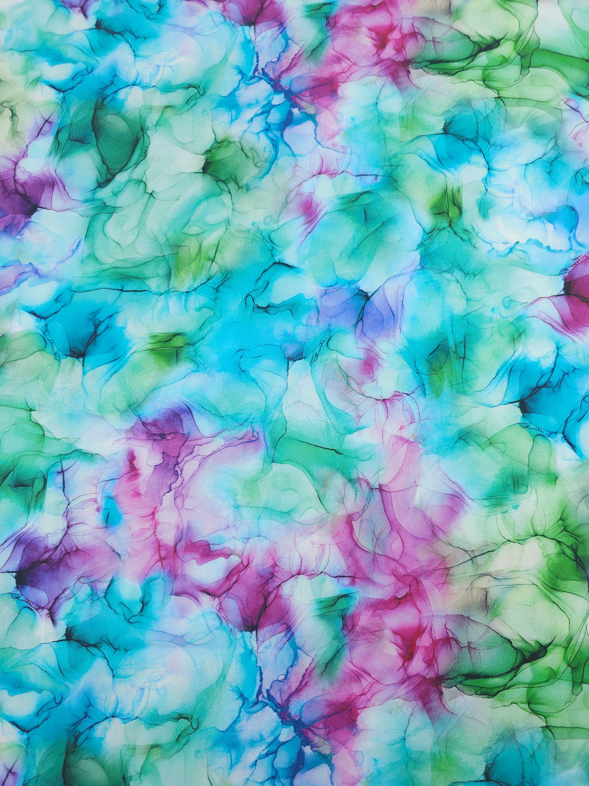 Mermaid Watercolour Diffusion 100% Cotton
