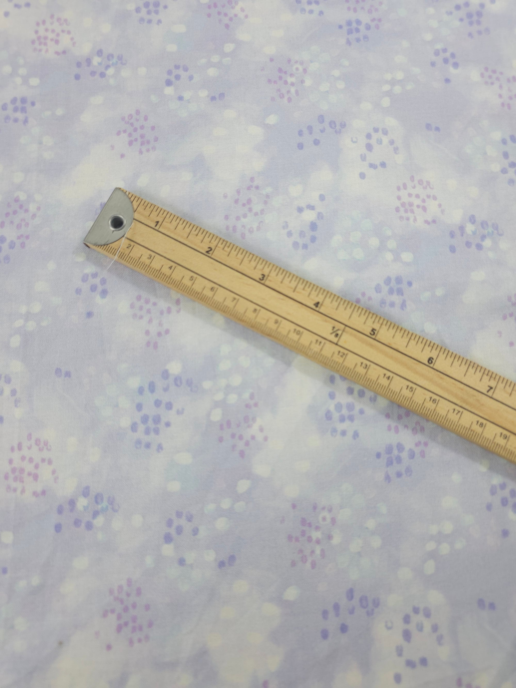 Lilac/Lavender Splodge Spot 100% Cotton
