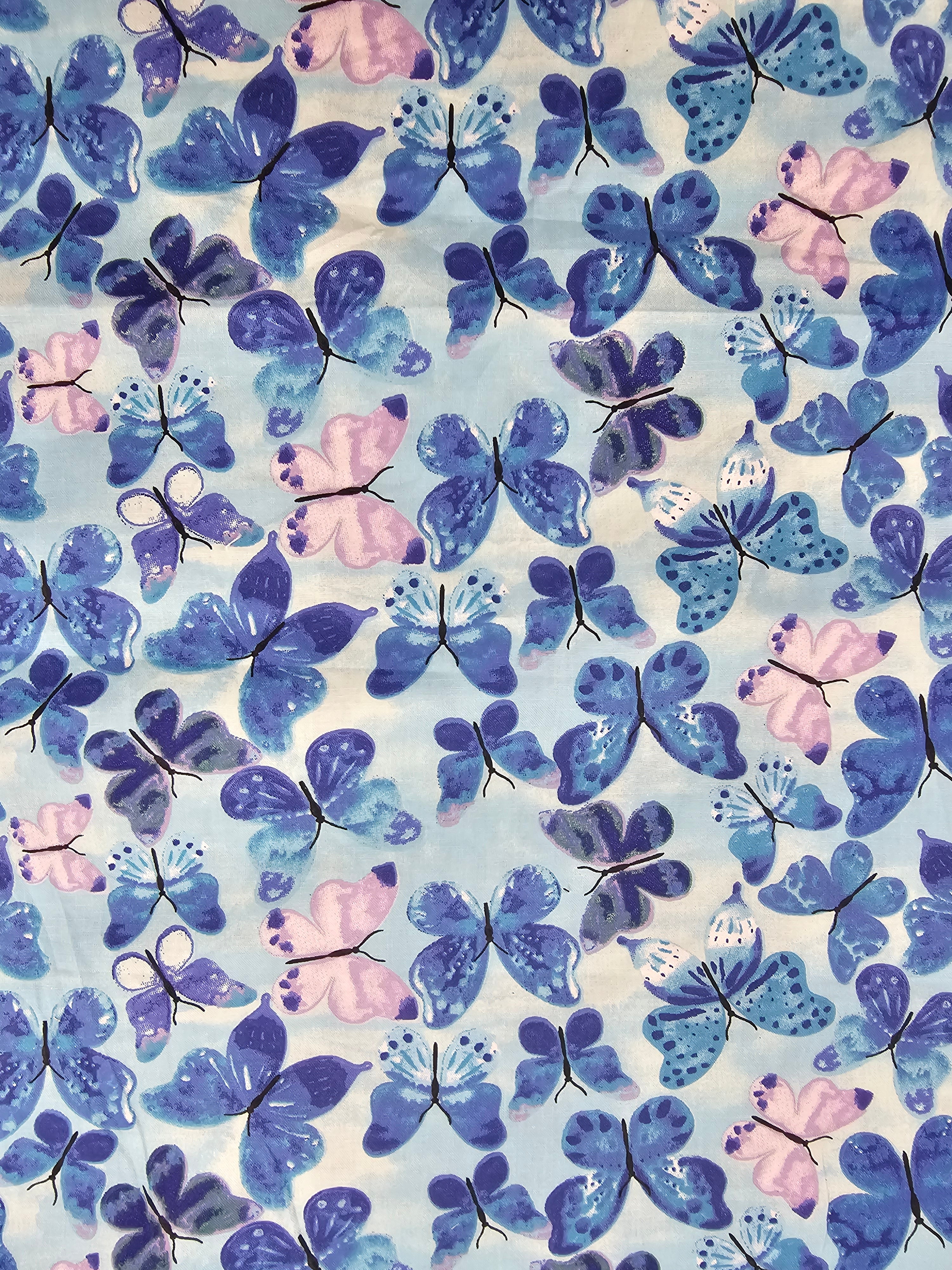 Bluey Butterfly Bliss Cotton - 1.1m Piece