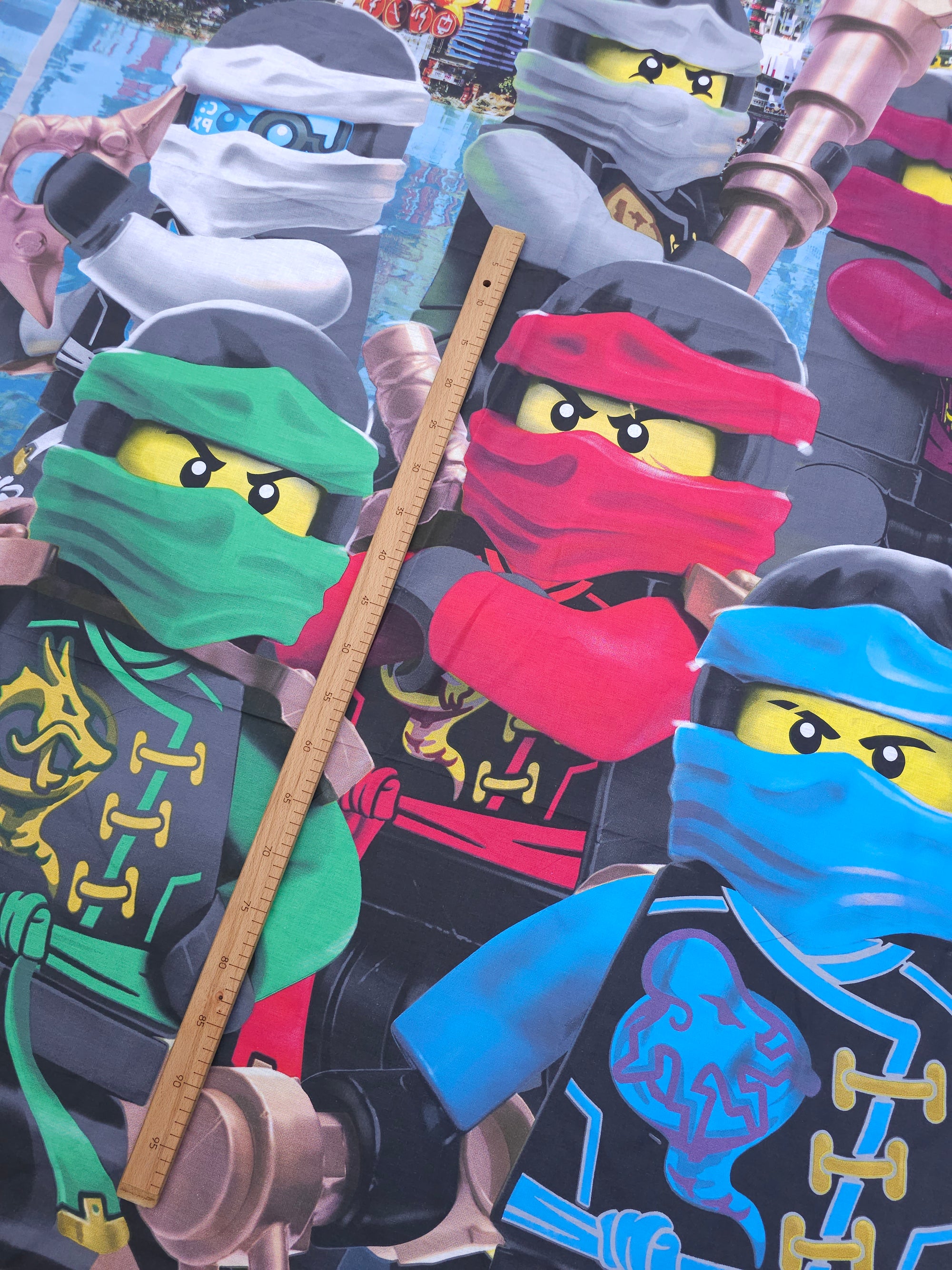 Lego Ninjago 100% Cotton - 1.40m Panel *EXTRA WIDE*