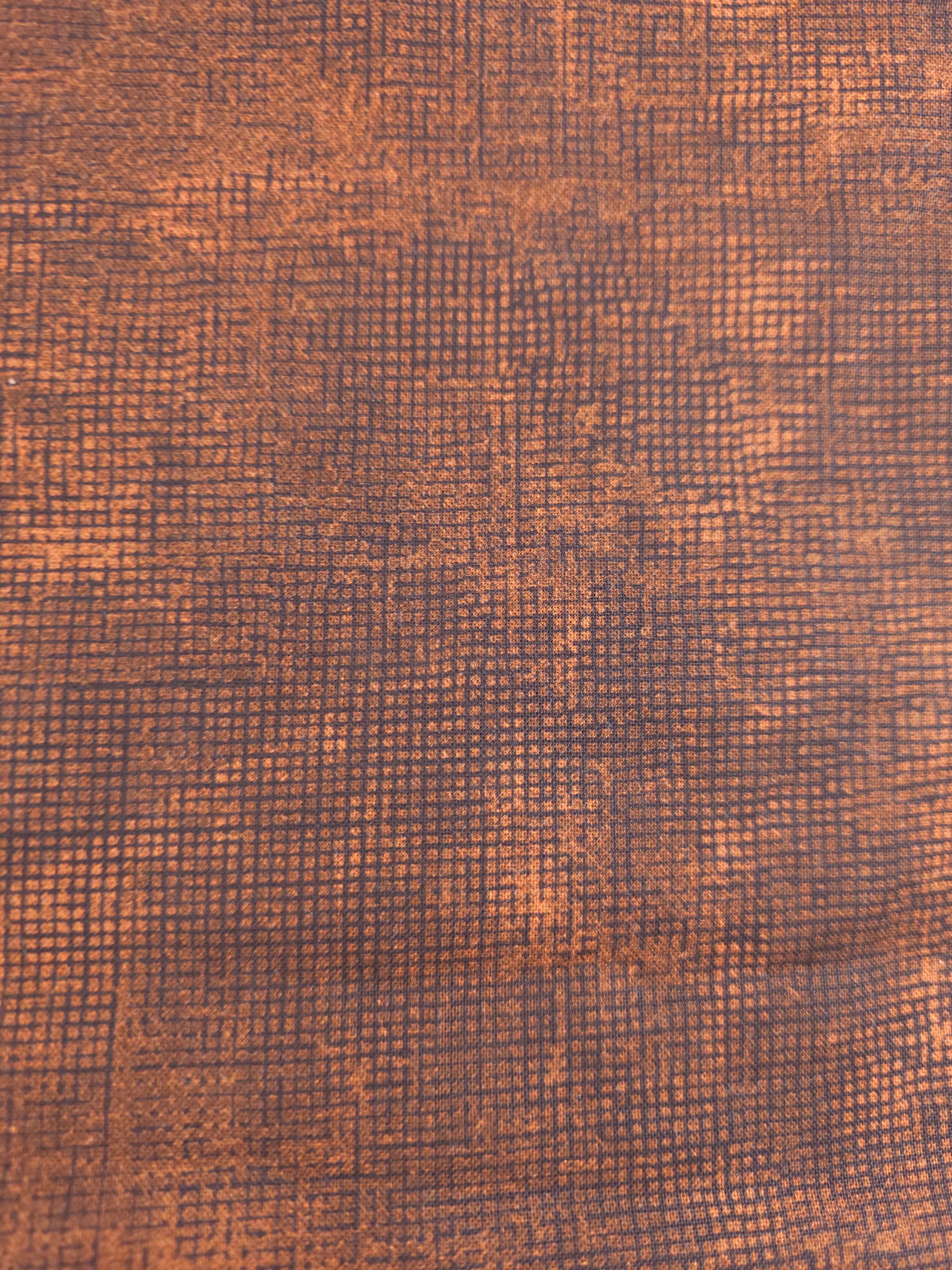 Chalk and Charcoal Rust Cotton - 1.3m Piece