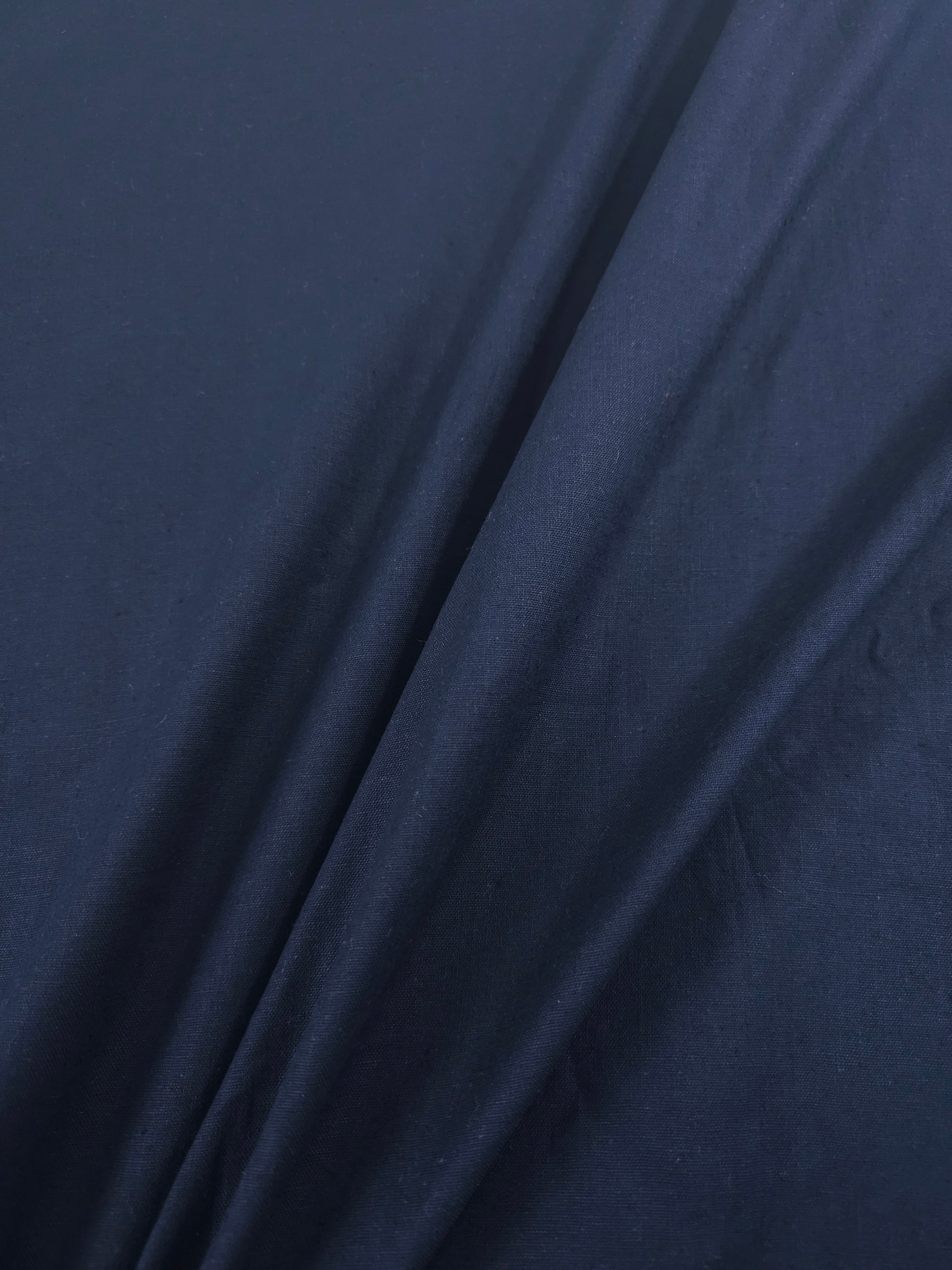 Navy Flax Linen