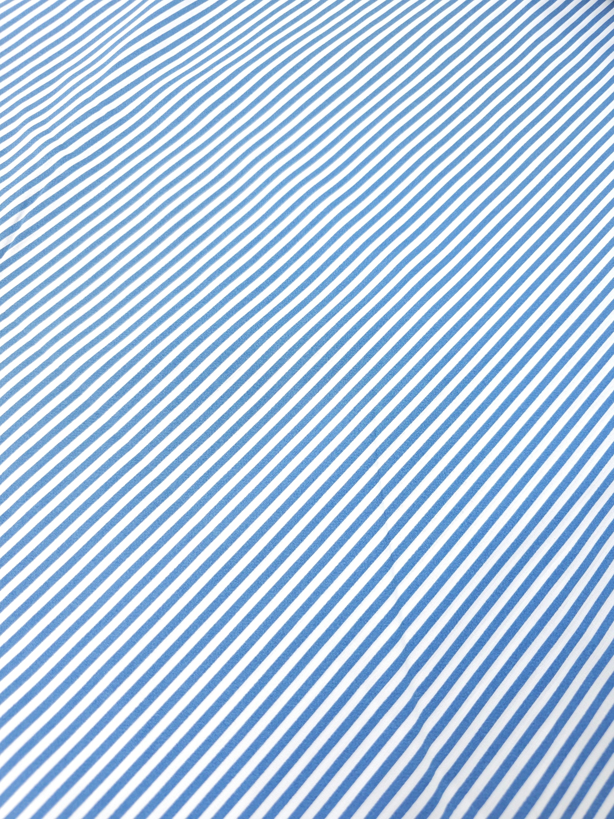 Blue Stripe 100% Cotton *EXTRA WIDE*