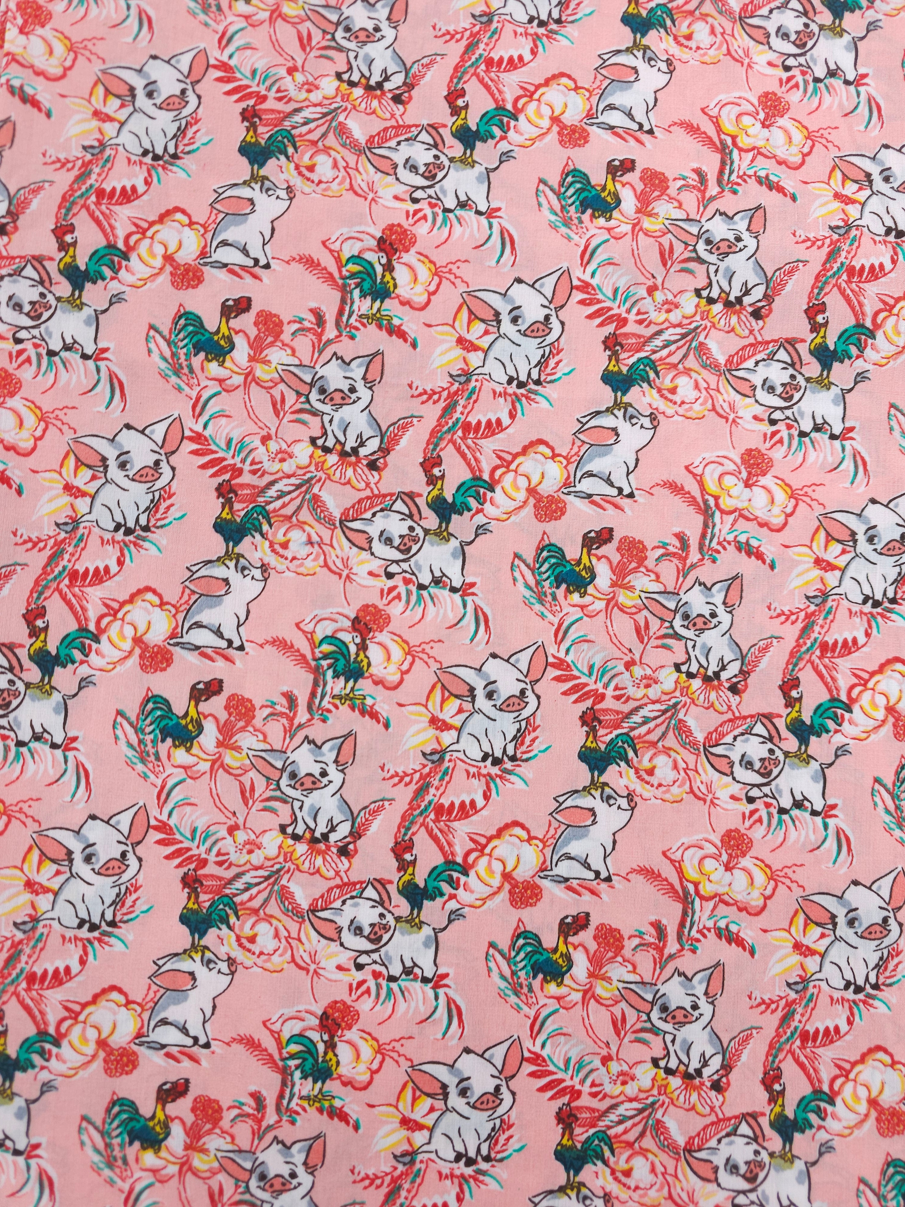 Pua and Hei Hei Cotton (Defect) - 1.5m Piece