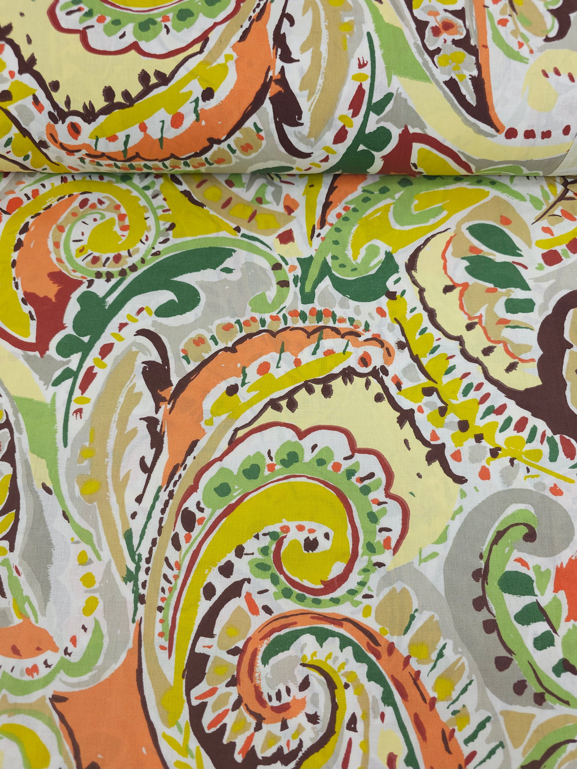 Mango Penny Paisley 100% Cotton 114” - Helena Springfield *EXTRA WIDE*