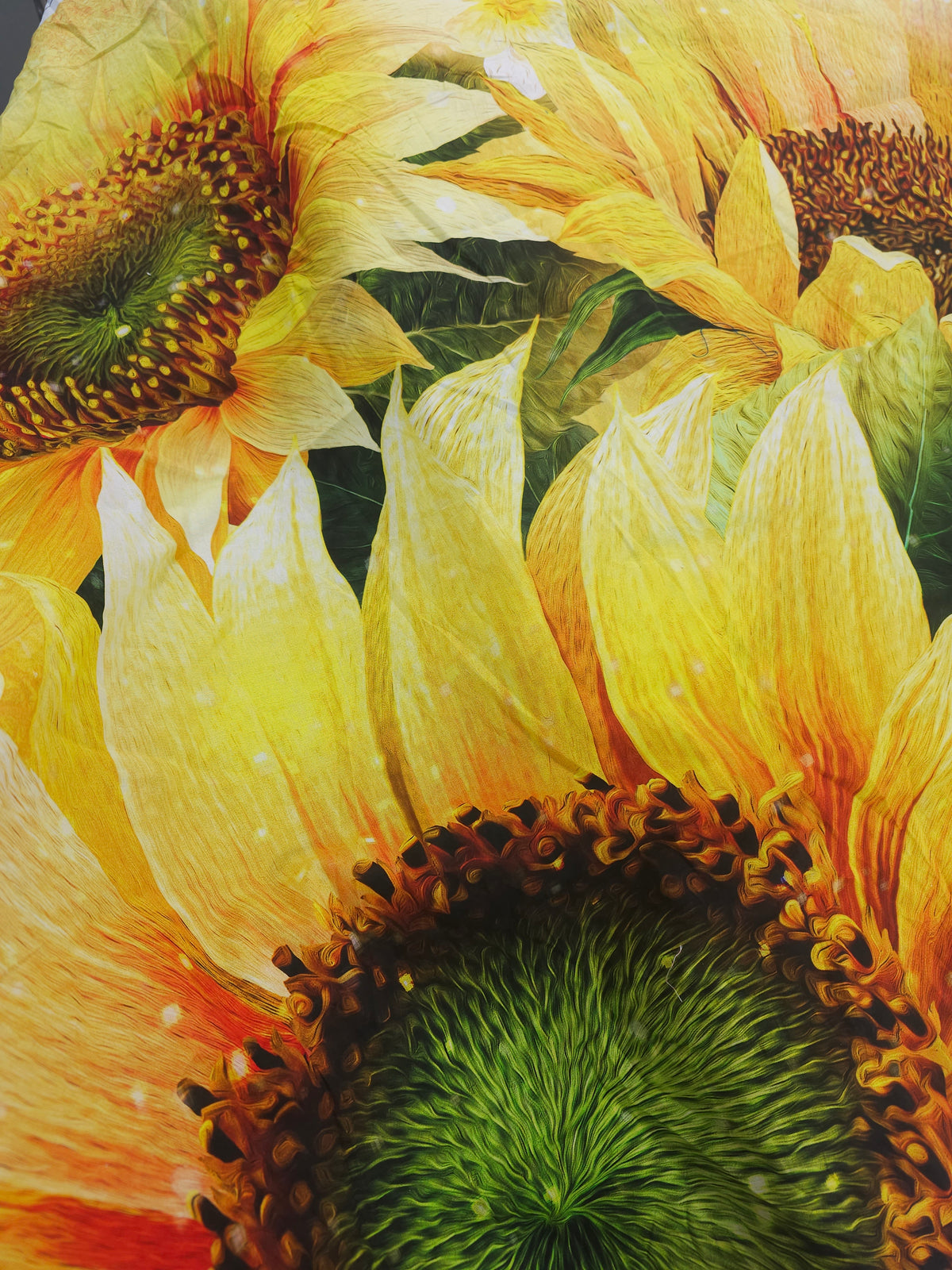 Sunflower season Cotton panel- 2.5m piece