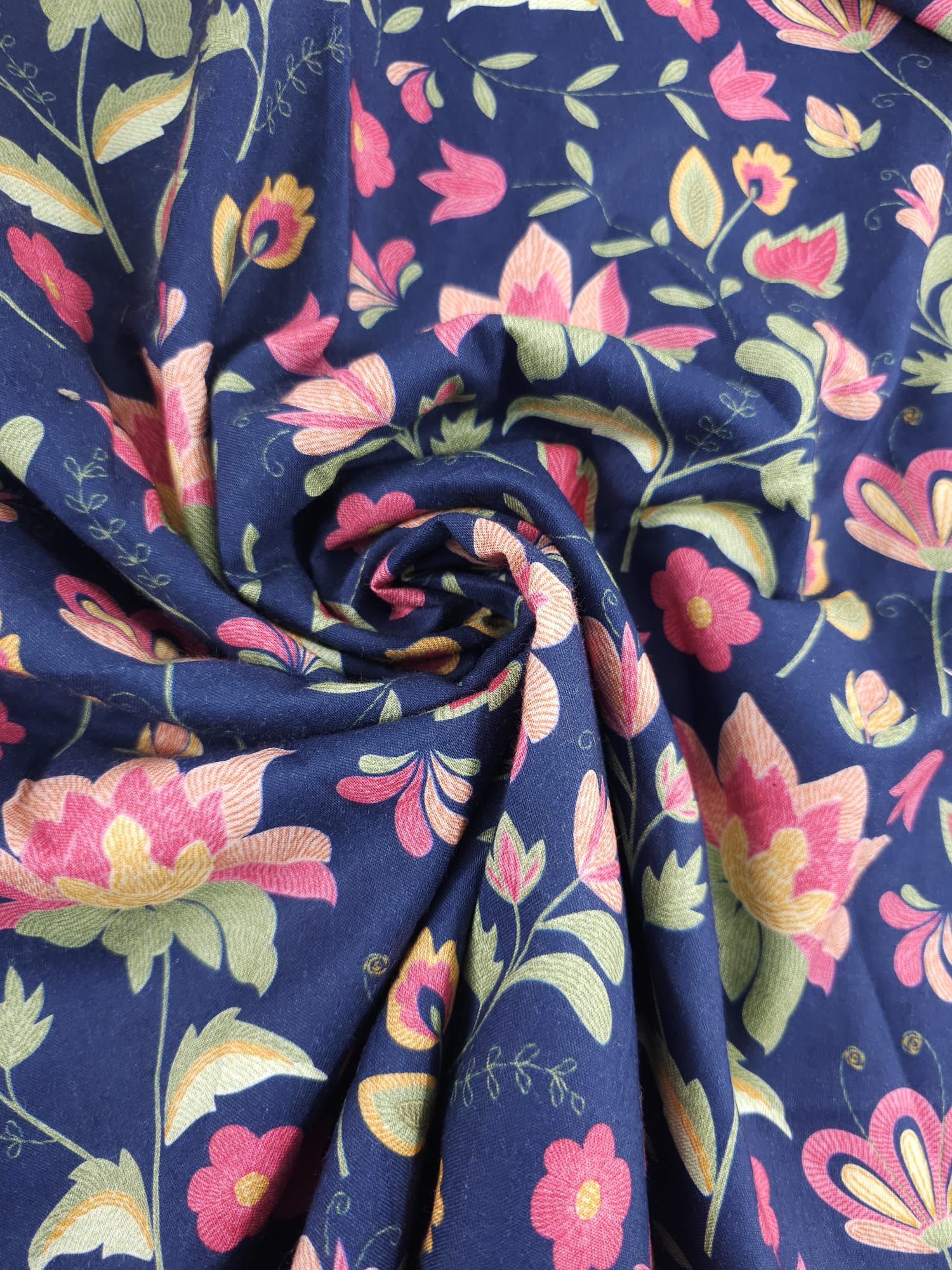 Blue Starlit Paisley Oasis Cotton (Various Sizes)